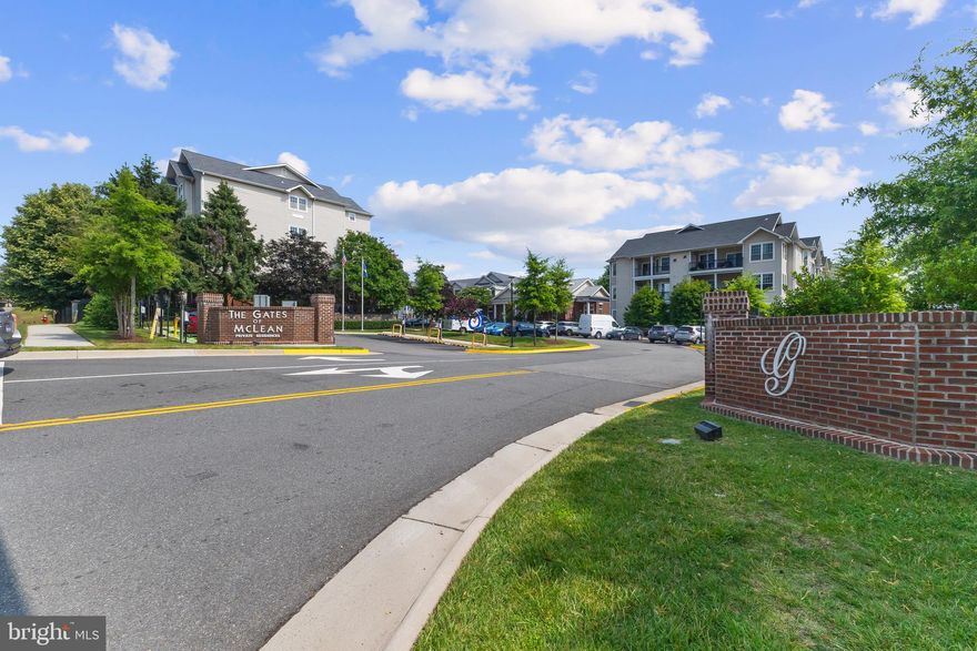 FANTASTIC LOCATION!!! Move in ready! This beautiful 3rd floor condo is conveniently located in the heart of Tysons Corner! It’s right across from Capital One Headquarters, and within walking distance to the Silver Line’s McLean Metro Station.

This bright, spacious condo has 1 bedroom, 1 bathroom with wooden floors and tile throughout and many other upgraded features. It was freshly painted in June 2025. Recently replaced refrigerator. A washer and dryer (2024) are in the laundry room right off of the kitchen. The AC and air handler was replaced in 2024. This condo also features a completely renovated full bathroom. A fireplace is in the living room, which has access to a large balcony. Crown molding in living room and dining area, ceiling fan is in the bedroom. Energy efficient windows are maintained and were replaced by the HOA. Finally, this condo also features an underground, reserved garage parking space (231)

The Gates of McLean is a gated community. Building 1581 is gated as well. (BTW, not every building in this community is gated). The HOA has no dog breed restrictions (i.e., larger pets are allowed).  Wegmans is right across the street from the community entrance (within walking distance). This community is located minutes from both Tysons Corner malls, Rt-7, Rt-123, I-495 and the Dulles Toll Road. The condo is priced right - and waiting for your personal touch to the kitchen.