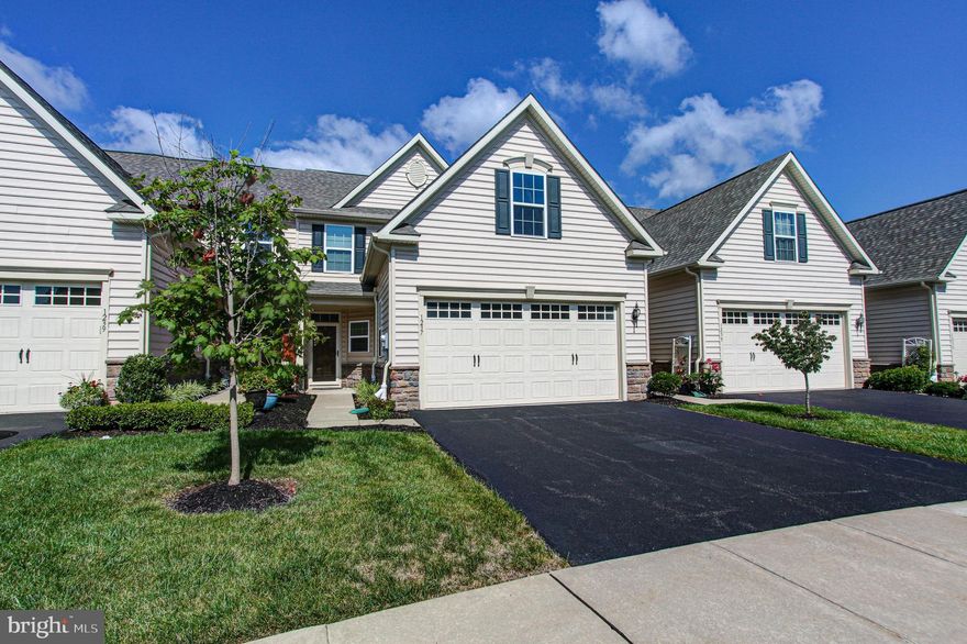 And here it is! An opportunity to purchase and own the perfect townhome and join the community at the Arbours at Morgan Creek! As of today, this Property is the only property available in this beautiful and serene development. Located on a cul-de-sac street! This home features an open concept from your kitchen to your living room. Gleaming and beautiful hardwood floors run through from the kitchen through the living room. The kitchen is lovely and is just the right amount of cabinets and counterspace for all the cooking you want to enjoy. On the first floor is the spacious owners suite bedroom that consists of an elegant style carpet, a tray ceiling, and an ensuite bathroom with a large stall shower and a double vanity. All the space you had hoped for. As you go upstairs, you will find the hall way to be fully carpeted and you will see the 2nd bedroom to the right. The hall bathroom is located also on the 2nd floor to the left.  Its a great private space for the 2nd bedroom and 2nd full bathroom. Your guests will also be able to use the first floor powder room that is located just past the kitchen on the first floor. When you step out back, you will not believe the peace and tranquility you will find. The rear of this home faces a wonderful open land area. It is such a nice setting to enjoy while sitting out back. When you get tired of sitting and need to take a walk, this place is awesome for it. This home is located just steps away from entering the path next to the clubhouse which will take you to either the nature path through the trees or to the path that surrounds the pond. You choose whichever one you like that day! Laundry room is located on the first floor. There is a very large garage and a very nice and flat driveway for two cars. Don't let this one slip by!