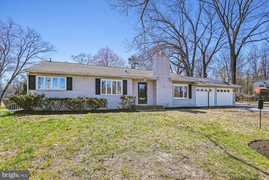 Wonderful renovated 2 level Rambler with 2 car attached garage and 1 car detached garage with driveway around house for plenty of parking. This home features remodeled kitchen with new stainless steel appliances, granite and Corian counter tops, new back splash, sink and faucet. New wood flooring and new carpeting on the main level. Beautiful new bathrooms one on each level. Over 70 new recessed lighting throughout both levels. Cozy brick fireplace in the living room. Huge basement with new carpets, separate laundry room with new full sized washer and dryer plus the forth bedroom with egress window  and full bath.  The house has been professionally freshly painted inside and out . New 200 amp electric panel, new septic system, new hot water heater, roof is around 5 yrs old plus high quality replacement windows.  All renovations have been inspected and passed county permits. A commuters dream located close to several main roads, shopping, restaurants, movie theatre, etc. Settlement at MTA Title & Escrow preferred.