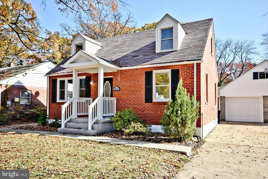 Completely renovated charming Cape Cod w/ 2 car garage, carport & enclosed patio spares no expense! Spacious living room features hardwood floors, recessed lights & 2 piece crown molding. Kitchen wonderfully appointed w/ 30" sink, stainless steel appliances, crown molding cabinets & inside corner cabinet lighting. Master retreat w/ separate sitting room/office space. Expansive back & side yard.