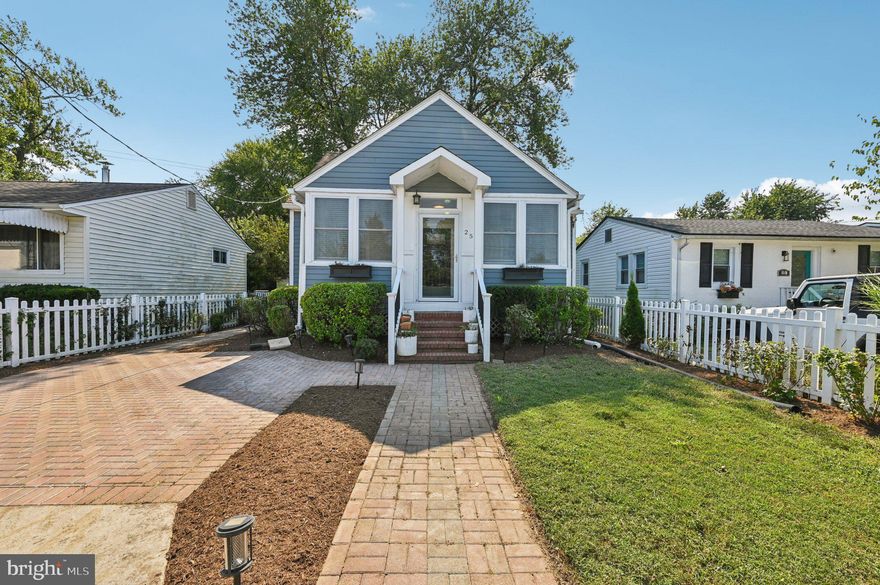 Modern Cape Cod style home located near everything Annapolis has to offer!  It's just minutes to Downtown Annapolis, Town center and the new West Street. The House is much bigger than it looks. A beautiful fenced in backyard with a composite decking awaits for outdoor entertaining.  This house also features a 10x22 spacious front porch. This home is 2,200 sf. finished. Walking distance to Annapolis Towne Center, bike to the historic downtown Annapolis. This home was fully renovated in 2021.The finished basement features a laundry room, family room, one bedroom, and one full bathroom. The whole top level features the master bedroom, a beautifully finished full bathroom, two closets, hardwood floors, shelves, and storage spaces. There are two bedrooms on the main level, one currently presented as a dining room, the second bedroom through its French door connects to a private deck and a fully fenced backyard. Great commuter location close to 50, 450 & 97.