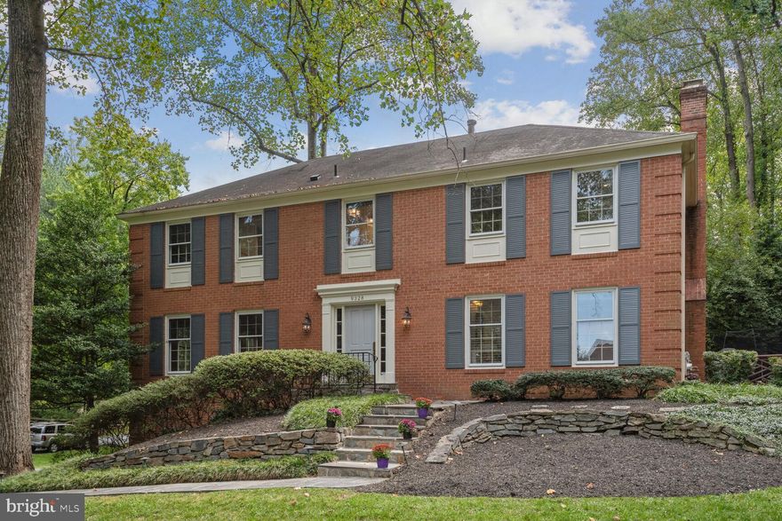 OPEN SUNDAY 10/15, 2-4PM!   PICTURE PERFECT CORNER LOT BRICK COLONIAL WITH STUNNING CURB APPEAL ON A NO PASSAGE PRIVATE STREET,  IN THE HIGHLY DESIRABLE WINTERSET NEIGHBORHOOD AND WAYSIDE ES. 

A masterful blend of sophistication and comfort, this warm and sensational 4 BD, 3.5 BA home boasts many updates including beautiful hardwood flooring on main and upper level, 2-year-old HVAC, and architectural features throughout.

The main level highlights an inviting foyer with chair rail and picture frame moldings, updated powder room, gleaming hardwood floors, a main level office/study, and formal living and dining rooms with crown moldings! Relax, entertain and cook in the gourmet island kitchen with granite countertops, breakfast room with a built-in desk, skylights and deck access. An inviting family room showcases a dramatic stone wall gas fireplace with an elevated flagstone hearth and a pair of skylights!  The well-appointed upper level offers an owner’s bedroom suite and en-suite bath with dual Vessel sinks, a soaking tub, frameless glass shower stall and wonderful open closet space. Completing this level are 3 additional bedrooms all with ceiling fans and one full bath with a double-sink vanity and bonus linen closet.  Fully finished and with ample storage, the lower-level basement has a recreation room with built-in shelving niches, renovated  full bath #3 (2014), laundry room, utility room and access to the enormous garage with electric control hanging storage, a tool board, and conveying a Tesla charging port.  Enjoy an afternoon relaxing or dining outdoors on the deck with a private tree-lined rear yard and a 2016 built tree house! Luxury living in a tranquil setting, this home is ideally located just a few minutes to Potomac Recreation center, Lock 72 by Robert Wiedmaier, Renatos, Potomac Library and all that Potomac Village, Cabin John and Park Potomac shopping Plazas have to offer! Easy access to 495/270, DC & VA.  A perfect gem!