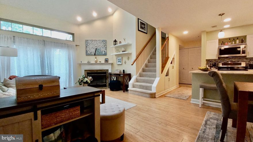 UNIQUE OFFERING!!! Top floor unit with Two Bedrooms plus loft and Three Full Baths on Two Levels,  Fireplace, Balcony, Vaulted Ceilings, Sky Lights, in-unit washer/dryer, exterior storage shed, recently-renovated Kitchen and Baths, and Wood Floors.  Great opportunity to live in convenient location near Grosvenor/Strathmore Metro and quick access to i270 and Beltway via Old Georgetown Rd.  Community park with tot lot, walking path and tennis courts near by.  Rent includes Water/Sewer.  Wired for FIOS.