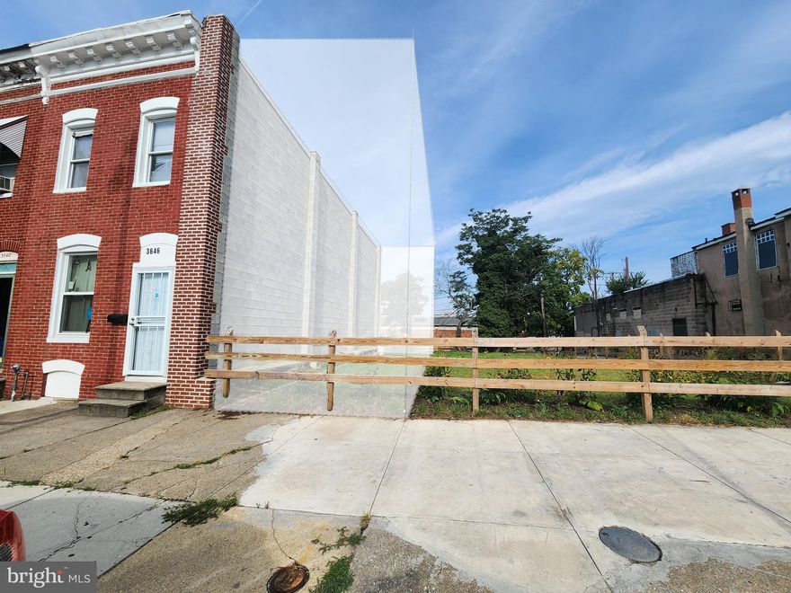 ONLINE AUCTION: Bidding begins 10/24/2025 @ 10:00 AM. Bidding ends 10/28/2025 @ 12:10 PM. List Price is Suggested Opening Bid. Deposit: $5,000.
Lot of land located in Brooklyn neighborhood within Baltimore City. Property is close proximity to Cherry Hill Park and the Patapsco River Area Park Boat Ramp. Easy access to major traffic arteries E Patapsco Ave and Hanover St (MD Route 2).