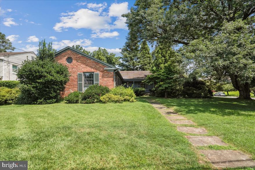 Welcome to 7201 Marbury Road — an ideal opportunity to create your dream home in the heart of Bethesda! On the market for the first time in 55 years, this beautiful property is ideally situated on a picturesque 13,583 s/f corner lot surrounded by mature landscaping. Located in the Walt Whitman school district and in one of the most desirable subdivisions in Bethesda, Kenwood Park, it offers convenient access to major commuter routes to DC, exclusive private schools, houses of worship, dining and shopping in Downtown Bethesda, the C&O National Park and much more! The existing rambler-style home features one-level living with 4BR, 2FB, LR, DR, a spacious sunroom, eat-in kitchen and 2 car garage on the main level.  A finished rec room with 1 HB is on the lower level. Plan to visit this property and envision the home you’ve always imagined. Sold strictly as-is.