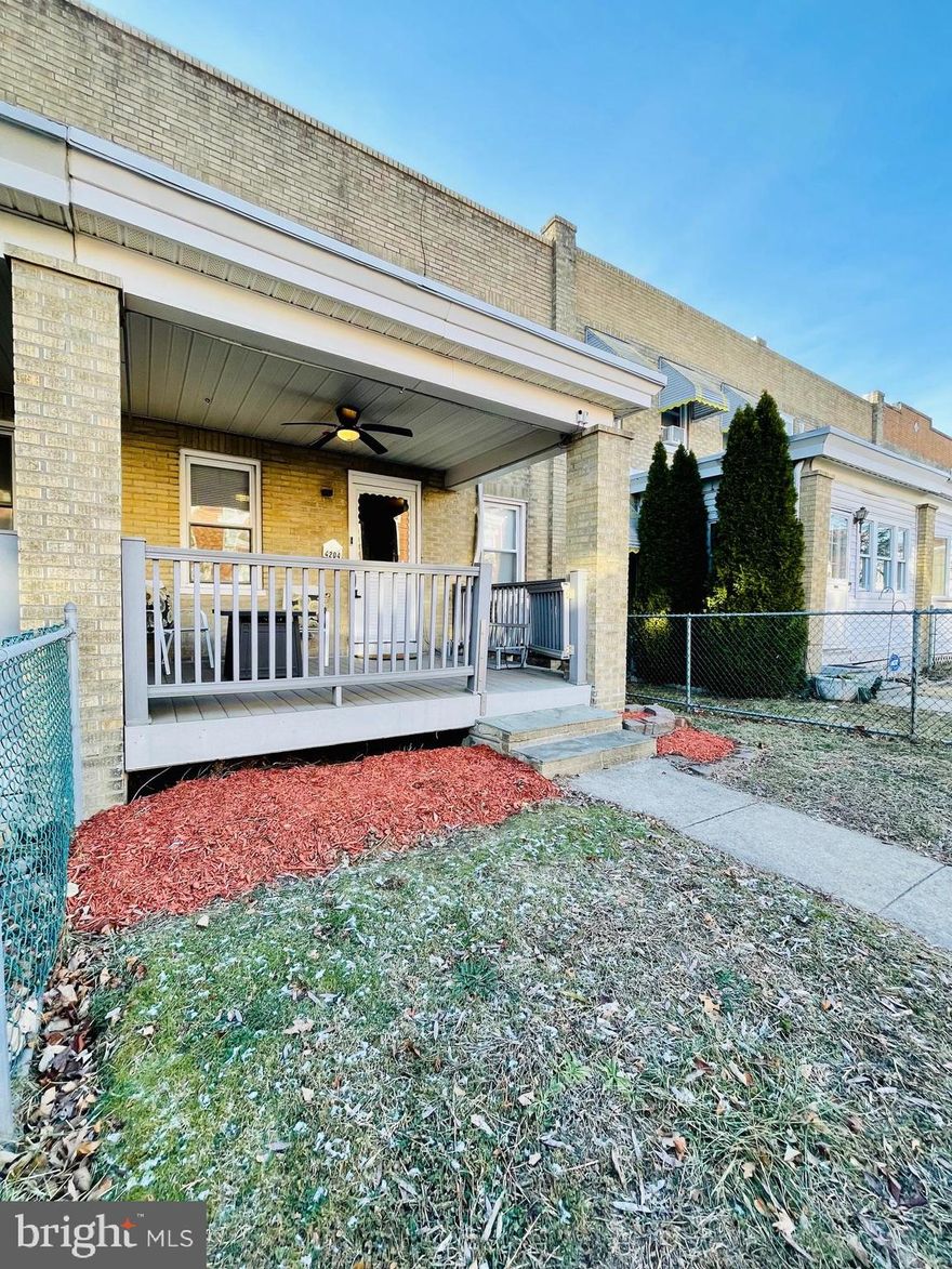 Don’t miss the opportunity to own this traditional style townhouse in the heart of Manayunk/Roxborough area, where convenience meets comfort. Located within walking distance to local amenities such as restaurants, taverns, shops and so much more, this home offers an unbeatable lifestyle. Step onto the maintenance-free Trex front porch and enjoy the outdoor living space. The private rear yard provides an additional space for relaxation or entertaining. Inside, the spacious living room features a cozy setting with rustic hardwood flooring. The formal dining room and  renovated eat-in kitchen complete the main living spaces, offering a perfect layout for gatherings. Upstairs, you’ll find three generously sized bedrooms and a beautifully upgraded bathroom.  The home offers a oversized spacious detached garage and replacement windows throughout the home that enhance energy efficiency and an additional full bathroom in the lower leverl for comfort.