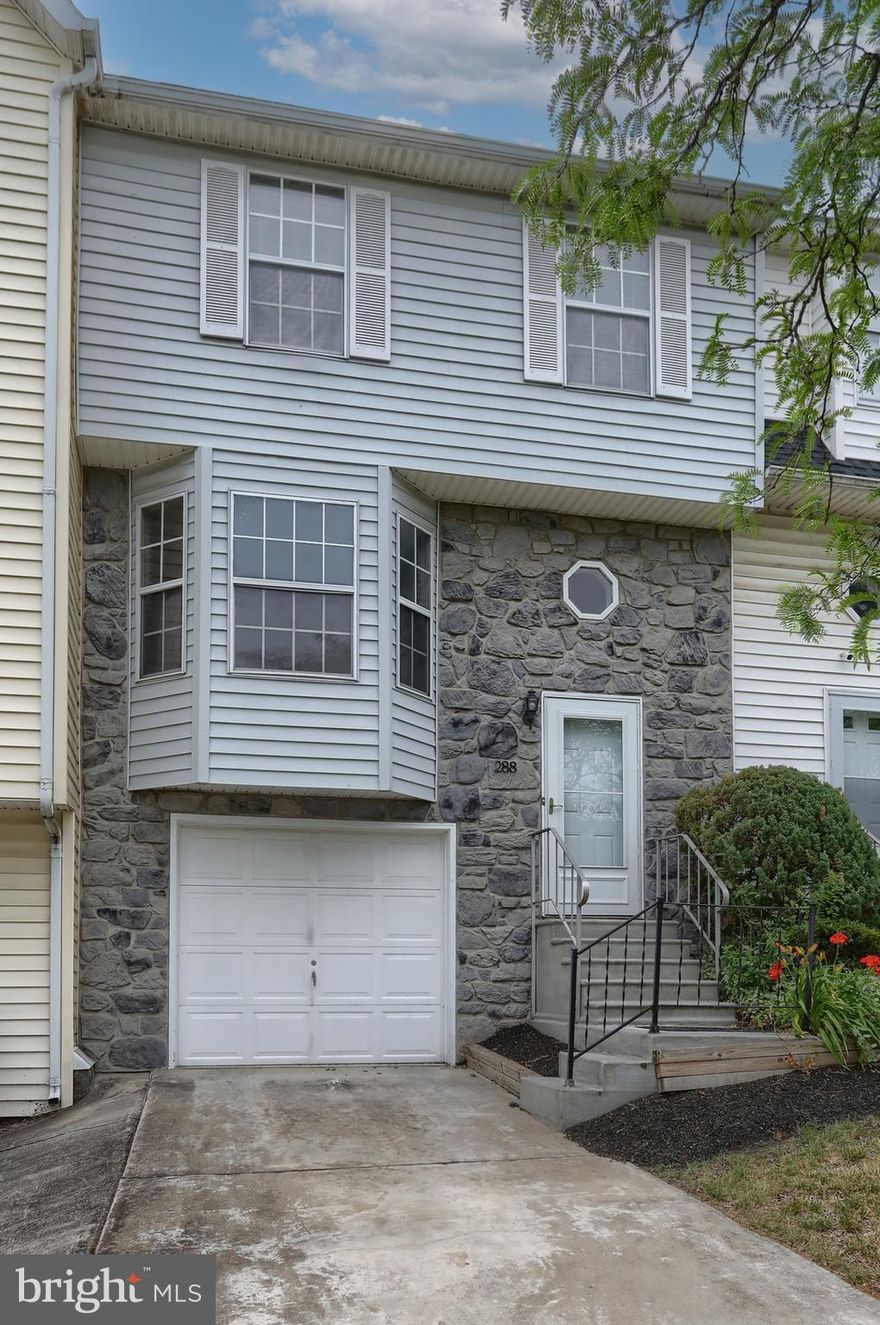 Welcome home to 288 Lincoln Ave in Chartwood Manor!  This charming townhome has low HOA fees and LOW taxes on the east side of Harrisburg and is only minutes away from Hershey!  This home has BRAND NEW carpets and was just freshly painted with nice updates throughout.  The first floor has a spacious living room, half bath, kitchen with stainless steel appliances, tile back splash, pantry and bar area, as well as a nice sized dining room that leads out to the deck where you can enjoy your morning coffee  overlooking the flat private backyard, and summer BBQ’s with friends and family! The second floor has 2 HUGE bedrooms both with ample closet space and ceiling fans and a full-size bathroom. The lower level is partially finished and features the laundry room and a flex area that would make a great home office, playroom, or gym space. There is inside access to the 1 car garage as well. You’ll gain peace of mind knowing the HVAC is new (2021) and that the lawn care and snow removal is covered by the HOA. Don’t wait, schedule your tour today!!