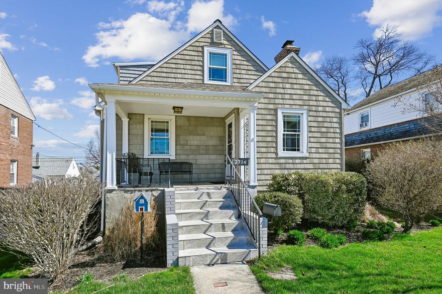 Bring your most selective buyers to this meticulously maintained porch-front Cape Cod on a quiet Parkville street with outstanding curb appeal. The home features updated siding, windows, and a newer roof, as well as a second-floor primary suite with a spa-like bath and walk-in closet. Additional highlights include a spacious lower level, a garage with ample off-street parking, a natural gas fireplace in the living room (that can burn firewood, as well), and charming architectural details throughout. It is rare to find a property in this condition that offers such significant space and attention to detail.