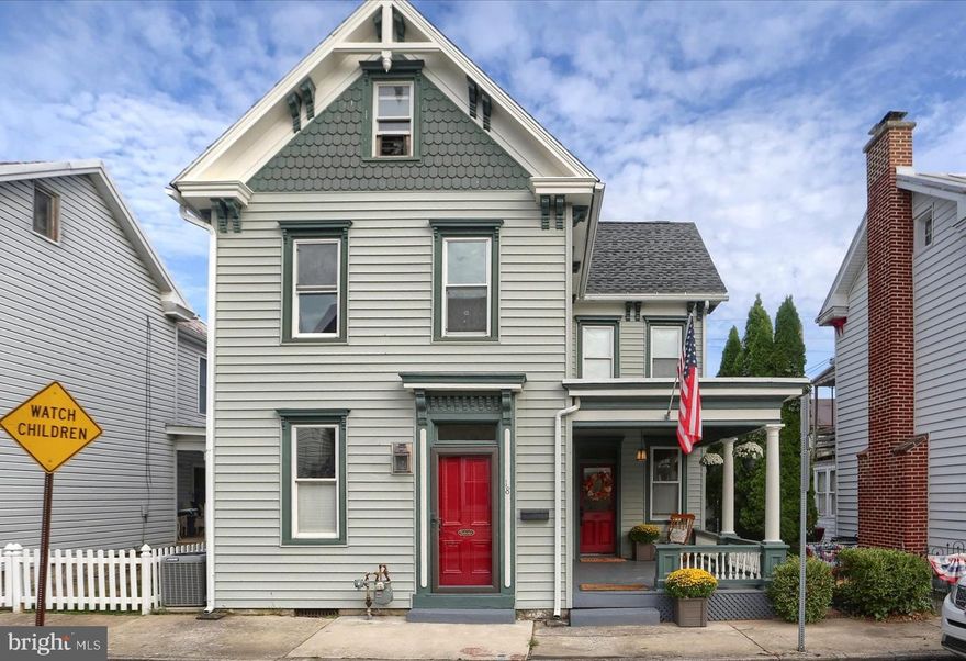 Offers are being reviewed as of 9/25.

Stunning Mechanicsburg Borough Home with Endless Potential! Located in the heart of Mechanicsburg Borough, this home offers the charm of small-town living with walkable access to restaurants, shops, and numerous annual community events. Recent upgrades and thoughtful details make this property stand out!

Over the last seven years this family has TRANSFORMED this historic home. The kitchen was relocated, and now open, bright and modern featuring ceiling-height Shaker-style, solid hardwood soft-close cabinets, and 2" solid walnut countertops, high end stainless steel appliances and gas cooking combining elegance and function. Beautiful, custom, hardwood maple floors flow throughout, and both full bathrooms have been gutted and rebuilt combining a classic original aesthetic with practical contemporary features. A second floor laundry room and closet was added, the entire home electric and plumbing updated and new baseboard and trim added throughout. Some additional key updates; a new roof, HVAC with added central air, and a spacious deck for outdoor living.

Outside, you'll enjoy 2 off-street parking spots and the added privacy of new vinyl fencing. In the backyard, an impressive 2-story outbuilding awaits your creativity! With its own electric, baseboard heat, and 3 separate rooms, the building is currently used as a workshop and storage space. Imagine the possibilities: a home office, craft room, yoga studio, exercise space, guest house—the choice is yours!

The curb appeal of this classic Victorian will wow you. Fresh paint and details as well as an expansive front porch welcome your guests.

This home offers not only modern living but also endless potential in a vibrant community setting. Don’t miss your opportunity to make it your own!