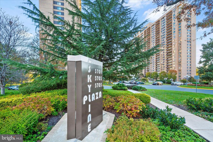 Natural light streams in to this large (620 s.f.) bright, Southern-exposure Studio with spectacular unobstructed view from balcony! ALL UTILITIES INCLUDED IN RENT! Fresh paint. Brand new carpet. Kitchen renovated with granite counters, stainless steel appliances and ceramic tile floors. 3 closets + extra storage. Washer/dryer in unit.  Bright natural light streams in through large windows and a glass balcony door.    Garage parking space.  Building amenities include a 24 hour front desk to greet guests and collect packages, fitness center, outdoor pool, billiards room, picnic area and tot lot and convenience store.Metro Bus stops at front door of building and travels to two Metro Stations.   Next to and across from lots of shops & dining including Giant, CVS, Target, Starbucks, TJ Maxx, Dollar Tree, Homegooods and so much more . Harris Teeter and Silver Diner are two blocks down the street! Convenient to 395, BRAC & Alexandria Hospital! Welcome home!