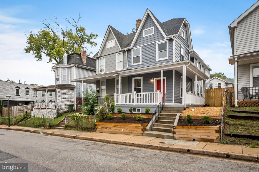 Great opportunity to own a unique historic home in Better Waverly.  This three bedroom two and one half bath home has been fully renovated, adding an additional 500 sq ft, and perfect for its next owner.  On the main floor, there is plenty of entertaining space and great light with openness.  Additionally, you will find the laundry facility and half bath.  Upstairs, the front has the primary bedroom with en-suite bathroom.  An additional two bedrooms and bathroom are down the hallway. 914 Montpelier is conveniently located within walking distance of Greenmount Avenue Main Street with restaurants and shops, Waverly grocery store, hardware store and farmers market.