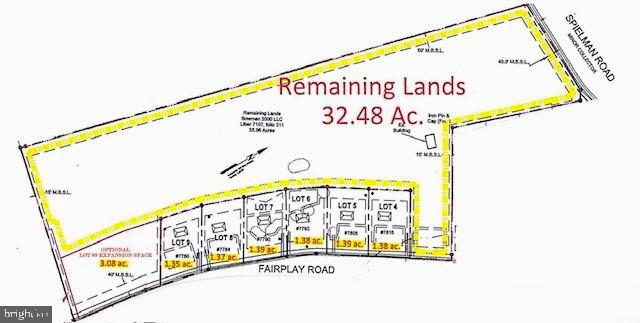 BEAUTIFUL SOUTH WASHINGTON COUNTY...Lot #6 consists of 1.38 acres situated on Fairplay Road.
Approved, recorded, well in place, and perc approved. Bring your custom design, bring your own contractor, and build your dream home and begin making memories in this quiet, rural location. Just 10 minutes to interstates (an easy drive to DC and Baltimore) and near historic Sharpsburg and Antietam Battlefield. A rare opportunity to find quality buildable lots in this sought-after, desirable area. Level topography and backs up to trees and farmland. There are currently 6 available lots to choose from. Minimal restrictions, plat available online. Williamsport schools.