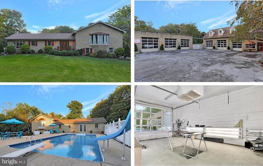 This property has it ALL! Gorgeous all brick spacious home features 4 bedrooms and 2 full bathrooms! You will love the custom, 2 story floor to ceiling fireplace, new sidewalks, 2 car attached garage and more! Enjoy your summers in the sparkling in-ground pool (3.5' to 8.5') with a pool house (and bathroom!) and enjoy the cozy fall evenings sitting around the fire-pit! This is an amazing place for entertaining!!! Come see all this one of a kind place has to offer- you won't be disappointed!