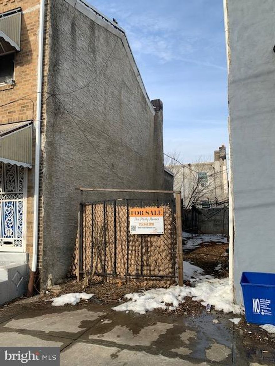 Prime Development Opportunity in the Heart of Grays Ferry!

Introducing a golden opportunity at 2803 Jackson St, Philadelphia, PA 19145: a vacant lot measuring 12 x 50, nestled in the highly sought-after Grays Ferry neighborhood. Zoned RM1, this property presents a versatile foundation for a range of investment projects—from a bespoke multi-family dwelling to your dream residence.

Location Highlights:

- Strategic Positioning: Located mere steps from Point Breeze Ave, this lot guarantees ease of access to essential Philadelphia thoroughfares. Whether for residential peace or commercial vibrancy, the site offers the perfect canvas.
- Commute Made Simple: With I-76 & Vare Ave in close proximity, experience a stress-free commute to Center City. A mere 12-minute drive opens up a world of professional and cultural opportunities.
- Sports and Entertainment at Your Doorstep: Imagine being just 10 minutes away from the heart of Philadelphia's stadium district. Enjoy effortless access to games, concerts, and events.

Investment Potential:

This plot is not just a piece of land; it's a ticket to infinite possibilities in one of Philadelphia's rapidly developing zones. Whether you're looking to erect a lucrative investment property or construct your idyllic home, this location offers both the versatility and the vibrant community appeal needed for a successful project.

Why Grays Ferry?

Grays Ferry stands as a testament to Philadelphia's growth, blending historical charm with modern convenience. This neighborhood is a hotspot for both developers and homeowners seeking a blend of urban accessibility and residential comfort. With its growing popularity and ongoing developments, Grays Ferry is the place to create something truly special.

Don't miss this unparalleled opportunity to stake your claim in a neighborhood on the rise. Whether you're an experienced developer or dreaming of custom-building your home, 2803 Jackson St offers the ideal backdrop for your next venture.

Make Your Mark in Philadelphia – A Future Built Here Starts Now.

For inquiries and further details, contact us today. Your vision for the future awaits at the heart of Grays Ferry.