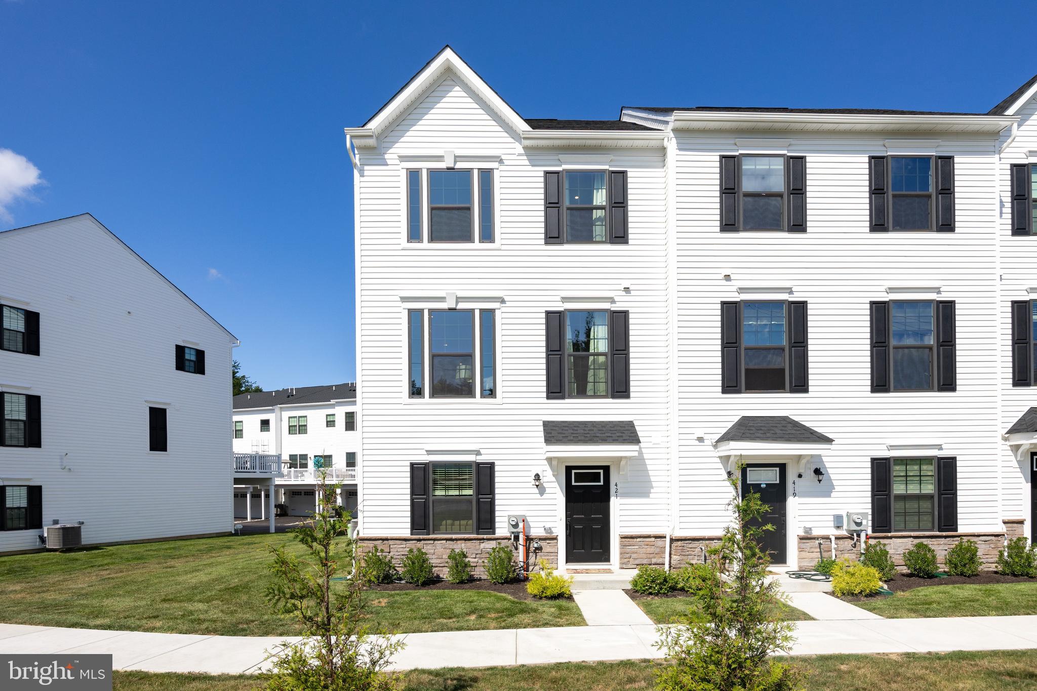 Here’s a great opportunity to enjoy the convenient lifestyle in Exton Walk. Less than 1 year old, this Mozart model offers a dazzling floor plan that is sure to please the most discerning buyer. On the lower level you are welcomed into a flex space that is perfect for a home office, exercise/media/hobby area along with a half bath and closet space. The main floor is loaded with natural light and has a fully open concept layout. You’ll love the kitchen with gleaming and abundant cabinetry, an oversized island affording lots of workspace and great entertaining, gorgeous backsplash, pantry. The deck is nicely sized for easy dinners by the grill and relaxing with a book and some cold iced tea. The family room and dining areas are ideal for any decor and design with ample windows, beautiful flooring, and another half bath. The third floor features an owner suite with tray ceiling, enormous walk in closet and sumptuous bath with dual headed shower. The two additional bedrooms are generously sized with plenty of closet space and the hall bath has a double vanity. The laundry room is also on this floor. The convenient two car garage is in the rear of the home with overflow parking on the driveway and community spaces. Closets by Design installed organizers in the owner suite closet & kitchen pantry. There are walking trails and a tot lot. This centrally located community is ideal for easy commutes to West Chester, King of Prussia, Philly, Wilmington as Rts. 30, 202, 100, 401 are very nearby, and it’s very close to the train station for Septa and Amtrak. Shopping, schools, parks, restaurants are all at your door step, you can even walk to the Wawa, Chester Valley Trail, and nearby taverns, coffee, pizza, etc. Available for quick delivery!