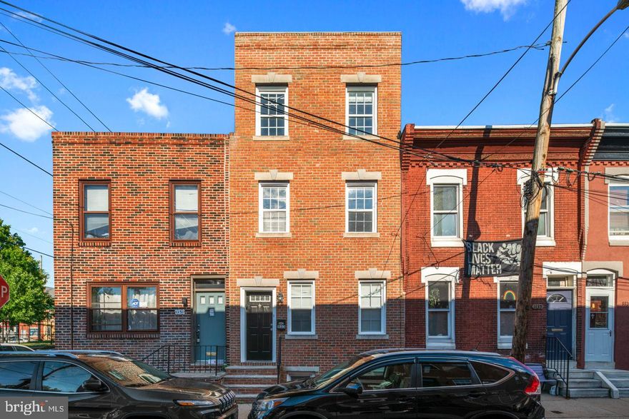 Bright and open 3 story townhome with finished basement in Graduate Hospital area with gorgeous hardwood floors throughout. Enter the home to the spacious living room that flows into the dining area and the gourmet kitchen with granite counter tops, new stainless steel appliances, ceramic tile flooring and ample cabinet and counter space as well as sliding doors leading to the back deck. Completing the main level is the powder room. The finished basement is equipped with laundry hookups and plenty of extra living or storage space. The second floor has two generously sized bedrooms as well as a beautifully updated hall bath. The third floor boasts a master suite complete with a spacious ensuite tile bathroom with corner soaking tub and stall shower plus a walk-in closet. Square footage total and taxes are estimated and should be verified by the Buyer.