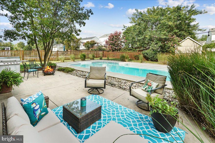 Summer is around the corner and your private oasis is calling! This lovely home is ready to help you make a splash with warm weather entertaining! The large family room and country kitchen are just steps to your backyard making it easy to spend the day in the sun, cooling off in the pool, BBQing and relaxing. The main level of your new home has hardwood floors and a stunning two story foyer with amazing light from the expansive window. Be creative with the formal living room and dining room they could be an excellent home office and main level play area for kids! Upstairs, you will find 4 large bedrooms with ample closet space, and 2 full bathrooms. The primary suite includes a very large walk-in closet, and private bathroom with corner soaking tub. The finished basement offers tons of possibilities! A separate room with door is perfect for a craft room or office. Dreaming of having a pool table, media room, home gym, bar and cozy living space with a fireplace? You got it ALL in this space plus a full bath and tons of storage! Sun Meadow has wonderful open spaces and play grounds and is an easy stroll to many community parks, the library, local shops and cafes, historical sites and the Walkersville Southern Railroad.  Easy access to Clemson Corner and Route 15 for commuting.