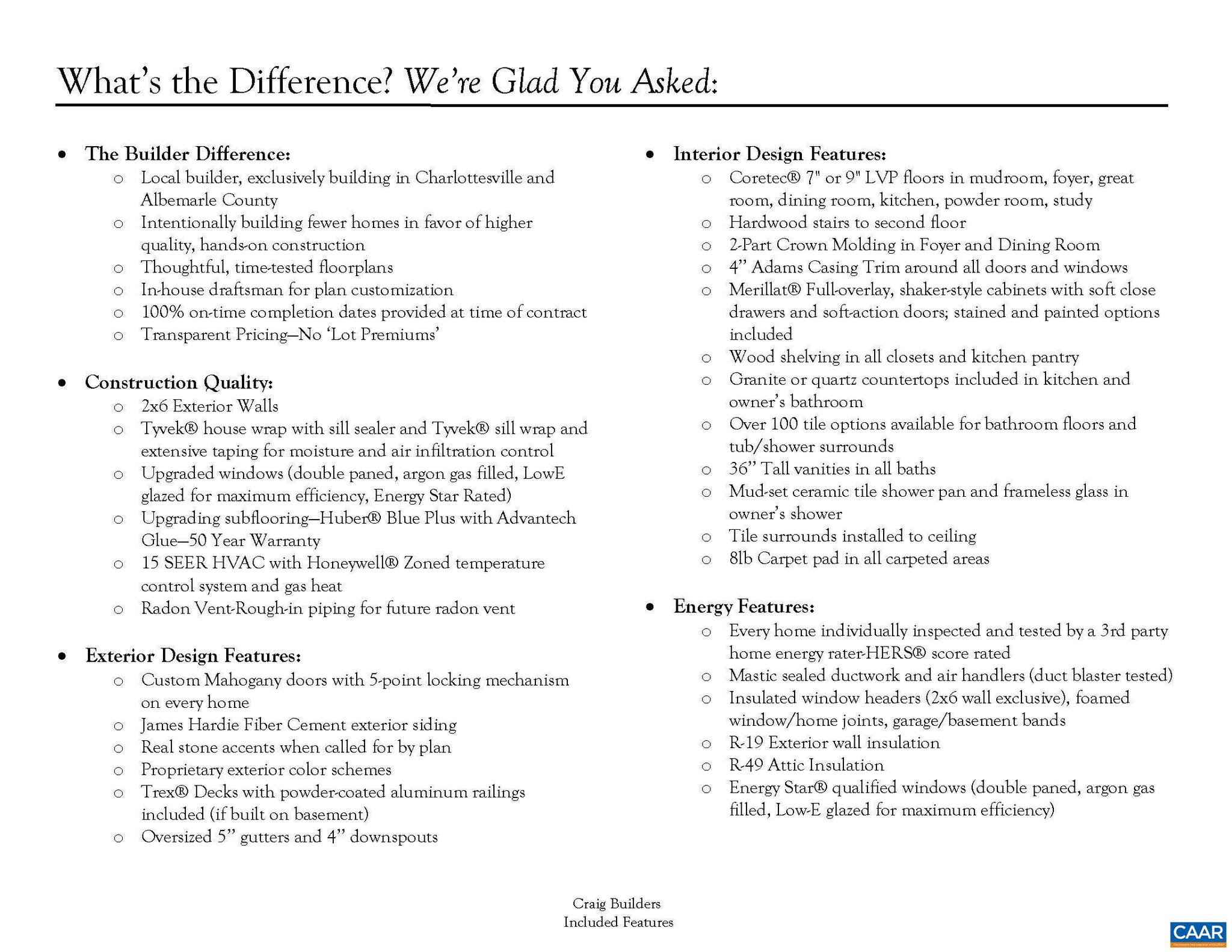 NONE AVAILABLE - Residential