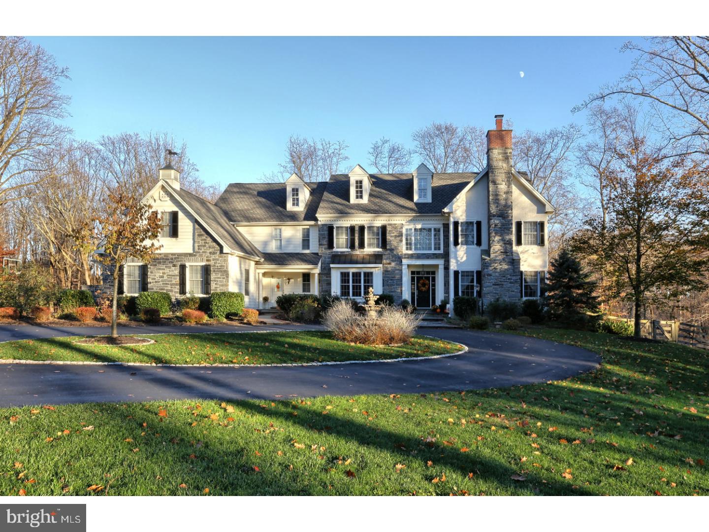 Stunning Chadds Ford setting for this absolutely beautiful 5 bedroom, 5.2 bath Colonial with over 8600 square feet of living space located in the exceptional community of Stonebrook behind the Brandywine Battlefield area in the Unionville/Chadds Ford School District.  This gorgeous home features many lavish appointments and offers 3 levels of living space (including finished lower level).  The interior features a formal living & dining room, vaulted family room, expansive state of the art kitchen with butler's pantry & breakfast room, sunroom, study, 5 bedrooms and 5.2 baths, huge master bedroom with sitting area and fabulous master bath with jetted tub and tile shower, upper floor laundry, 2 fireplaces, 9 foot ceilings with vaulted ceilings in dining room and master bedroom, lower level with game/media room and theatre and so much more.  3 car attached and additional 2 car detached garage, circular drive and private lot featuring meticulous, professional landscaping make this a must see!  Stucco inspection reports and remediation reports available.