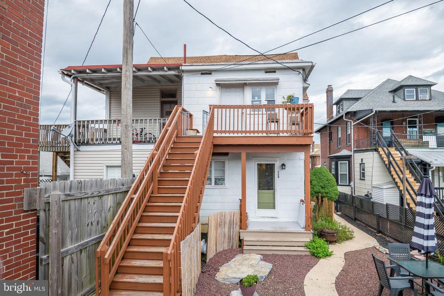 Desirable 2 bedroom, 1 bath Open Concept 2nd floor, 2-Story apartment located in the Premier West Reading location, partially furnished.  Extremely walkable community with tons of shopping and restaurant options.  Large living/dining combination with track lighting and cabinet/counter storage.  Updated kitchen with built-in range and refrigerator and lots of countertop space.  There is a large bedroom and a full bath with a stall shower and space for a stackable washer/dryer.  The upper level area is huge and has a vaulted, beamed ceiling with a ceiling fan and a walk-in closet and it can be used as your main bedroom or possibly a living room.   Washer/Dryer remain with the apt.  Gas/Water/Sewer/Trash are included in rent.   NO pets allowed.