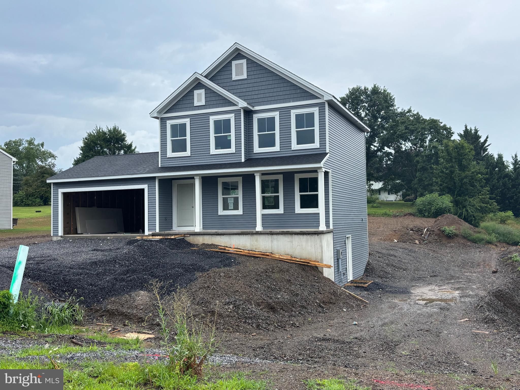 New construction at Random Oaks II
Beautiful new construction featuring large covered front porch, spacious living room, eat-in kitchen and main level laundry area. Upper-level features primary bedroom with primary bathroom, 2 additional bedrooms and 2nd full bathroom. Attached two car garage. Walk-out, full unfinished basement.