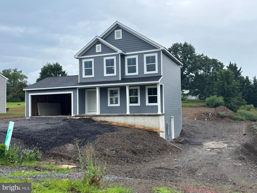 New construction at Random Oaks II

Beautiful new construction featuring large covered front porch, spacious living room, eat-in kitchen, half bath and main level laundry area.  Upper-level features primary bedroom with primary bathroom, 2 additional bedrooms and 2nd full bathroom.  Attached two car garage. Walk-out, full unfinished basement.