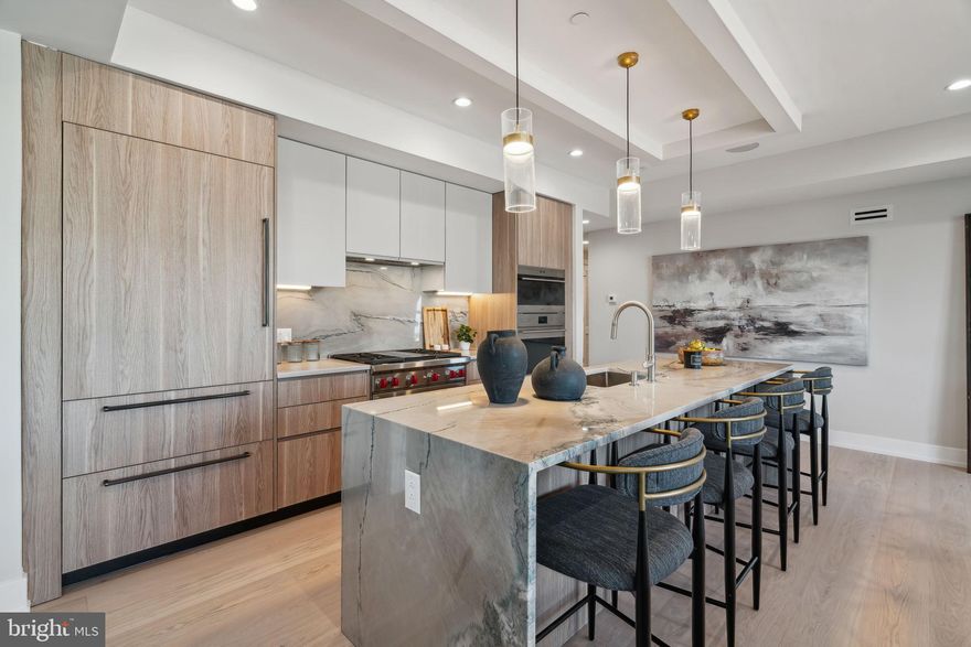 This is a once-in-a-lifetime opportunity to own the finest penthouse residence currently available in Philadelphia. One-of-a-kind in its design, scale, and execution, Residence 601 at The Ben defines luxury city living at its absolute best—complete with its own private, massive roof deck offering stunning panoramic views of the city and waterfront. This upscale boutique residential building is located in the heart of Philadelphia’s Old City neighborhood and was inspired by the history and charm of the surrounding core. Juliet balconies, roof decks, designated-secured-covered and fully insured parking, and a private contemporary gym with custom-branded weights are just a few items that put the Ben Residences in a class of their own. Various floor plans are available. Residence 601 is an incredible home featuring 2,850 SqFt of unparalleled luxury living. The private elevator securely opens directly into your home. The open floor plan is perfect for entertaining with an incredible designer kitchen and a private terrace off of the dining area. The massive windows across this corner building will allow immense lighting throughout. The kitchen features WOLF and Subzero appliances, and beautiful European Porcelanosa cabinetry providing an abundance of storage. The bedroom area has three large bedrooms and designer porcelain tile bathrooms. The primary bedroom is washed with natural light through the massive wall of windows. The built-in closet system and luxurious primary bathroom with a steam shower finish the space. There are no upgrades necessary—this is an all-in home! Every residential unit at The Ben is designed with “Luxury Living” in mind. From the uniquely curated views of the Delaware Waterfront and Center City, Amazon package locker, and glamorous lobby to the top-of-the-line finishes throughout, every detail was carefully selected to create a lifestyle as unique as The Ben’s location. Parking spaces included with an acceptable offer—please inquire for more information. Taxes are not $1—taxes and square footage are the responsibility of the buyer to have verified independently. There are light and dark scheme kitchens available both in our bi-level units and our Penthouse & Junior Penthouses flats. There is a 10-year tax abatement. The PAR Standard Agreement of Sale for New Construction must be used for new construction properties whether completed or not.