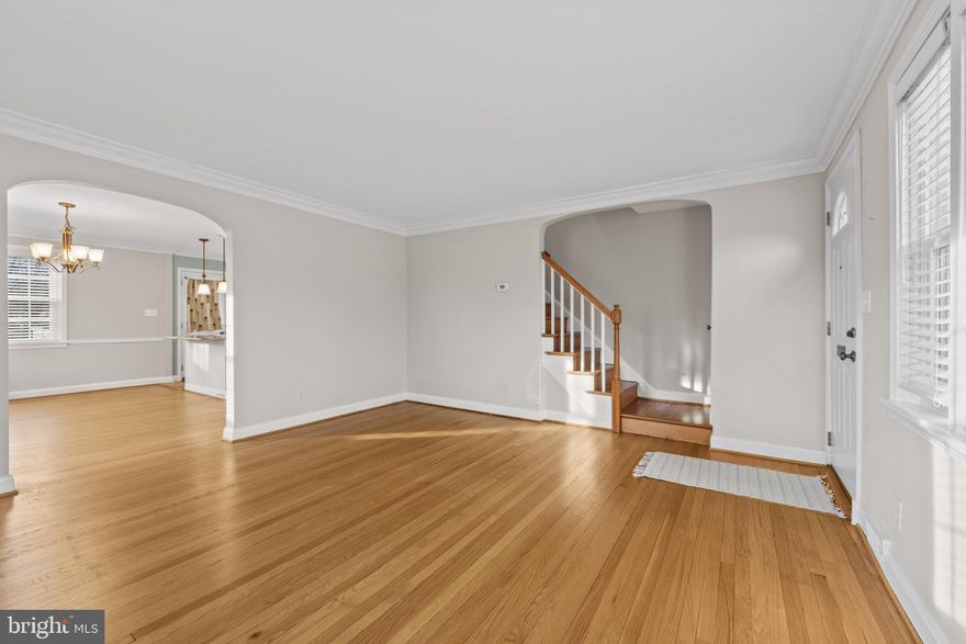 This charming end-of-row townhouse in the desirable Rodgers Forge neighborhood offers a perfect blend of comfort and style. Built in 1950, this home has been lovingly maintained. Step inside to discover beautiful hardwood floors, crown moldings, and an open floor plan that invites warmth and connection. The kitchen boasts upgraded countertops and stainless steel appliances, making meal prep a delight. With three spacious bedrooms and a full bathroom featuring both a tub shower and a walk-in shower, this home is designed for convenience and relaxation. Enjoy cozy evenings in the inviting dining area or step outside to the deck and porch, perfect for entertaining or unwinding in your private garden view. The exterior features a corner lot with landscaped yards, sidewalks, and street lights, enhancing the neighborhood's charm. Parking is a breeze with a private concrete driveway and additional off-street options. With public services and amenities just a stone's throw away, this location offers both convenience and a sense of belonging. Available for lease with flexible terms from 6 to 18 months, this home is ready to welcome you. Experience the warmth and comfort of this delightful property in a community that feels like home. 
650 Min credit score
3x monthly income to rent
pets case by case
$40 application fee