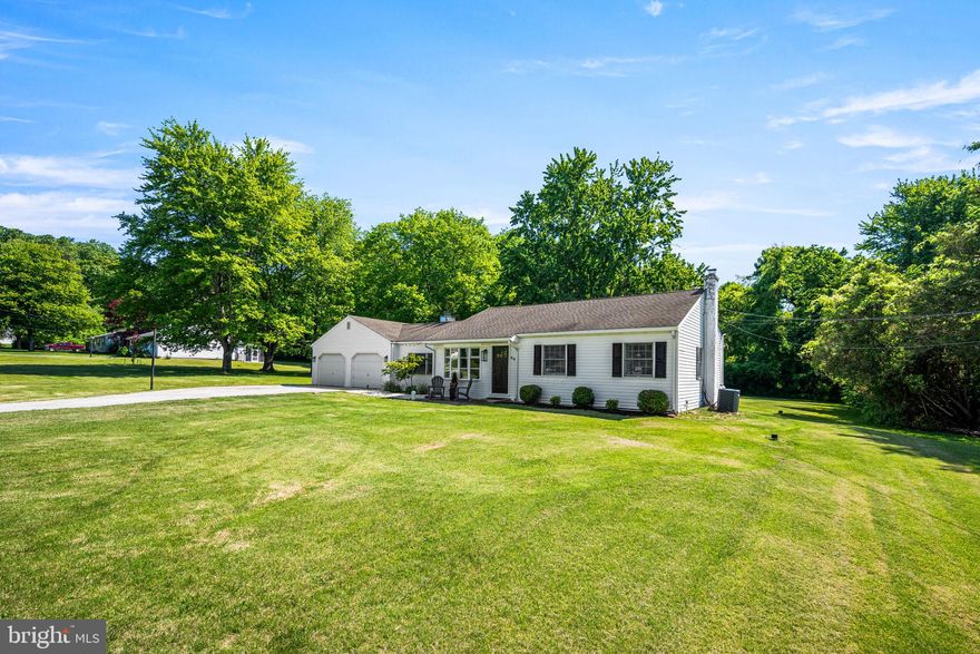 Nestled in the serene enclave of Brandywine Manor, this exquisite ranch-style residence offers a harmonious blend of comfort and sophistication. Set on a generous 0.6-acre lot, this home invites you to experience a lifestyle of tranquility and elegance, perfect for those who appreciate the finer things in life. As you approach the property, the charming exterior hints at the warmth that awaits within. Step inside to discover a thoughtfully designed layout that maximizes space and natural light. The heart of the home features a cozy living area, that serves as a focal point for gatherings, creating an inviting atmosphere for both relaxation and entertainment. The residence boasts three spacious bedrooms, each offering a peaceful retreat at the end of the day. Two well-appointed bathrooms provide convenience and comfort, ensuring that every member of the household enjoys their own private space. Both bathrooms come complete with grab bars as well. The unfinished full basement presents a canvas for your imagination, whether you envision a home gym, a media room, or additional storage. The attached two-car garage with front entry provides both functionality and ease, making daily life a breeze. Central air conditioning is also a central feature to the home.
The expansive lot offers ample outdoor space, perfect for gardening, outdoor activities, or simply enjoying the beauty of nature in your own backyard. This home is not just a dwelling; it's a lifestyle. Located in a desirable community, you'll find yourself surrounded by the charm of suburban living while still being just a short drive away from urban conveniences. Whether you're hosting a summer barbecue or enjoying a quiet evening by the fire, this property is designed for those who cherish both connection and solitude.This West Brandywine gem is more than just a house; it's a place to create lasting memories. Don't miss the opportunity to make this amazing home your own!