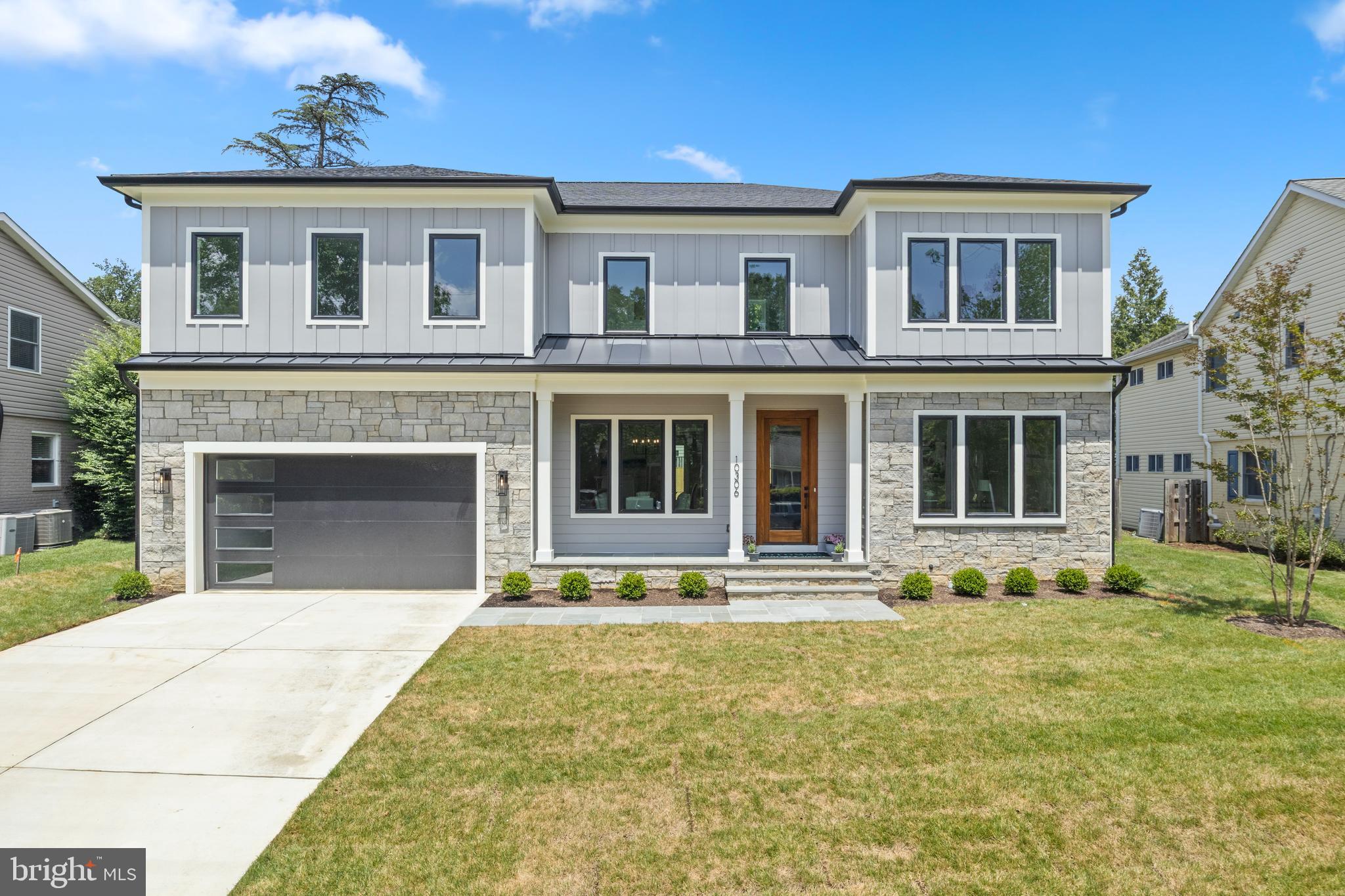 Beautiful NEW HOME in Kensington is now complete! Perfectly located in a quiet cul-de-sac, just a quick walk to the Rock Creek Trail, and shady Puller Park, and so close to shopping, dining, and recreational spots that Kensington has to offer. Built by Potomac Heritage Homes, this home has all you are looking for and more. Beautiful Chefs Kitchen with 2 tone white and gray Shaker cabinetry, Viking stainless appliances, and extra large island with quartz counter top, a perfect spot for all to gather around. Find lots of space in the food pantry and Butlers Pantry complete with beverage fridge, adjacent to spacious dining room. The family room is anchored with a gas fireplace detailed with shiplap feature wall, and coffered ceiling, adjacent to sliding glass door to back yard with patio and gas line for grill. A home office and well appointed mud room, adjacent to 2 car garage, and powder room complete this main living level. The 2nd floor has 4 bedrooms, each with walk in closets, 3 full baths, one being a well designed Jack and Jill bath, and large laundry room with lots of cabinetry and sink. The finished lower level offers a bedroom and full bath, Rec Room with wet bar and beverage fridge, with an exit to outside, a game room or Pool Room, and storage/utility room. This home offers almost 5800 sq ft, including the 2 car garage.