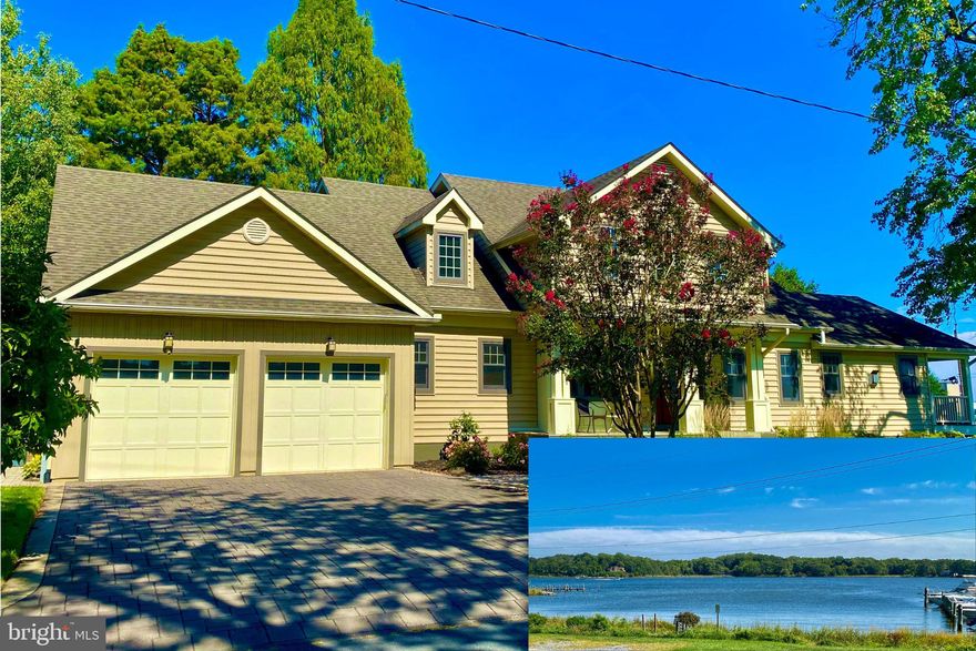 Waterfront Living without the Waterfront Costs! Imagine yourself coming home to Spectacular water views visible from almost every room in this one-of-a-kind, 4 bedroom, 3 ½ bath 3200 Sq foot custom designed home. Enjoy boating, kayaking, swimming, fishing and other water recreation just steps from the wrap-around porch on the main level and private balcony off the 2nd floor master suite.

The center of the home is the combination Great Room and Kitchen, smartly designed to take full advantage of the expansive water views of Glebe Bay off the South River.

Upgrades and special features can be found throughout the home. The 1st floor Brazilian teak wood floors glow under the cathedral ceiling skylights in the Great Room while the custom cabinets, built-in Wine storage and a lighted display case are focal points of the kitchen, along with an ample pantry located nearby.

Down the extra-wide hallway on the 1st floor is a large suite that can be used as a home office or an in-law suite with extra-wide openings in the bathroom  and a roll in shower for handicapped-access. The Heated bathroom floor is a welcome treat on cold mornings! At the end of the hall is access to an oversized 2-car garage with attached work rooms that exit into the back yard.

Upstairs, all the bedrooms are well-proportioned with generous closets, while the Owners Suite has his and her closets, a built-in TV with electric fireplace below, a Gorgeous & Spacious Bathroom with separate vanities, Heated floors, "Bain-Ultra" Air Jet soaking tub and large shower, a separate sitting area with wet bar, and an adjoining room for crafting or other uses. The  private balcony off the Owners suite sitting room is a great place to start the day with your coffee watching the Sunrise, OR end watching the Amazing Moonrise! Lastly,There is a Large bonus room accessible from this level over the garage that can be used for storage, or possibly another bedroom.

Several Beautifully appointed outdoor spaces make this home ideal for entertaining friends or just enjoying some down time. All the plumbing and drainage is already in place for an above-ground pool, including heated water. For the gardener, there are five raised planting beds. A small pond with fish and a waterfall adds to the serene setting.

Unseen, but just as important, are the construction and mechanical upgrades. The home was built with 2X6 framing, has high-end “Eagle” brand insulated windows throughout and is heated/cooled by a super efficient geothermal system – which means no outside equipment that makes
noise.  A whole house generator stands at the ready with two 100-gallon propane tanks should an extended power outage occur. And finally, exterior lighting is strategically located to illuminate the property for dining or relaxing outside after the sun sets.

You will not find another home this well-appointed, this thoughtfully designed, this lovingly cared for, or this close to the water without being classified as waterfront OR requiring flood insurance! Act now before it’s gone.
Londontowne Features 5 Community Beaches, 5 Marinas, 3 Boat Ramps, and several parks & playgrounds for homeowners to enjoy! go to www.LTPOA.info for more details!