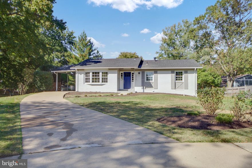 Do not miss this exceptional top-to-bottom renovation of a beautiful 4 Bedroom, 3 Full Bath, and an additional office space/suite.  Not an inch was overlooked in this meticulous renovation of a neighborhood classic.  Enjoy the entire interior with its brand new wood floors and carpet throughout, brand new kitchen, brand new full bathrooms with its artistic tile craftsmanship. All freshly painted exterior including smart LED Exterior lighting.   You can’t leave out all the tech toys including RING Video Doorbell, and NEST Thermostat.  Grab this rare find just in time to enjoy this winter's s’mores fire-pit parties.  You will love the fresh rear patio and 1/3 acre spacious yard with a huge shed-house.  This owner's pride community with walking trails and parks confirms its supreme location.  This comfortable classic home is also an exceptional commuter location,   Few blocks to INOVA Hospital, minutes to all the shopping and amenities. Come on home for the Holidays!