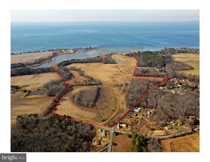 140 acres with 1/2 miles of shoreline overlooking the Chesapeake Bay and Huntingfield Creek, shoreline fully protected and enhanced for wildlife. Great hunting, spectacular sunsets, and private setting all within 1/2 mile of Rock Hall. Perc Approved.