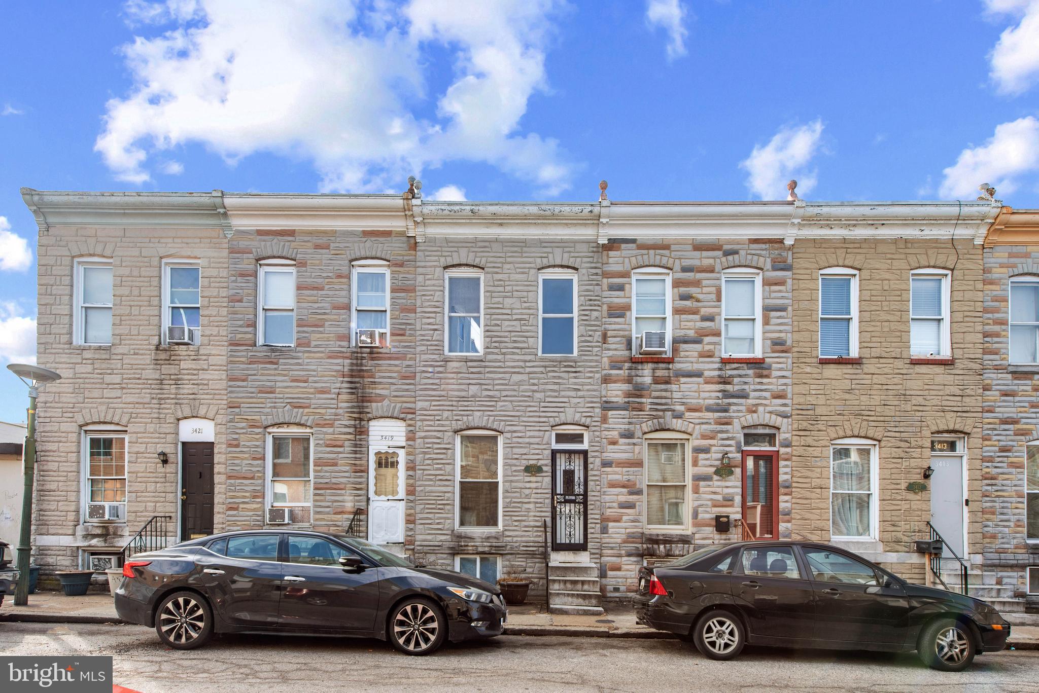 Investor's Delight! Nestled in the heart of vibrant Highlandtown, this charming Federal-style row home offers 1,040 square feet, 4 bedrooms, and 2 full baths. The interior features comfortable carpeting, adding warmth throughout the living spaces. Ideally situated just minutes from Patterson Park, Johns Hopkins Bayview, and a variety of local shops, cafés, and dining options, this home offers convenient access to public transit and major commuter routes, including I-95 and I-895.