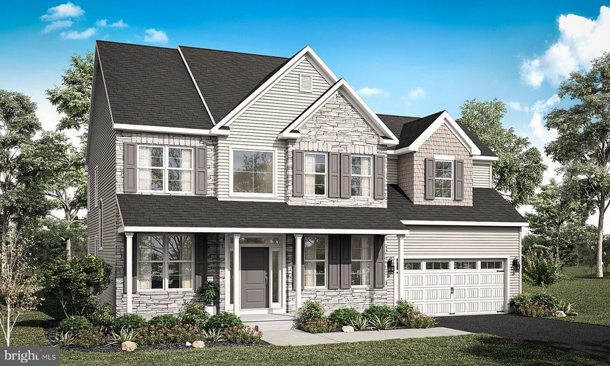 Quick Delivery!  Welcome to Green Ridge Estates West by Sal Lapio Homes — where comfort, style, and convenience come together. This private enclave of just eight luxury homes is nestled in a quiet cul-de-sac. Featured here is the New Haven model, a thoughtfully designed floor plan offering 4 bedrooms, 2.5 baths, a 2 car garage, and a truly open-concept layout that caters to today’s modern lifestyle. Step inside to a dramatic two-story foyer, flanked by a living/flex room and dining room. The first floor showcases wide-plank luxury vinyl flooring, setting the tone for a stylish and low maintenance living experience. The spacious family room, complete with an abundance of windows, is the perfect space for relaxation and gathering. Sliding glass doors lead you to the backyard, filling the space with natural light. At the heart of the home lies a chef’s kitchen, featuring stainless steel appliances, gas range, built-in microwave and an abundance of counter and cabinetry space. The walk-in pantry offers ample storage, while the adjoining breakfast area provides plenty of room for casual dining. A custom mudroom with bench seating offers a convenient drop zone just off the garage entry. Head upstairs, where a large picture window on the landing brings in even more natural lighting. The primary suite is a true retreat, boasting a tray ceiling, two walk-in closets and a tray ceiling. The luxurious ensuite bathroom features dual vanities with granite countertops, walk-in shower, and tile flooring. Also, on this level there are three generously sized bedrooms, a full hall bath, and a convenient second floor laundry room. The unfinished basement is a blank canvas—ideal for creating a home gym, media room, play area, or entertainment zone. Located just minutes from quaint Perkasie Borough, Sellersville and close to outdoor recreation at Lake Nockamixon and Peace Valley Park. Green Ridge Estates West offers the best of Bucks County living. Schedule your private tour today and discover why Green Ridge Estates is the perfect place to call home.