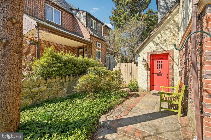 Welcome to this charming brick end-unit townhome ideally situated just outside the heart of Towson. Full of character, this home features hardwood floors throughout, elegant crown molding, and large windows that fill the space with natural light. The inviting living area showcases a gorgeous wood-burning fireplace with painted brick and a classic mantle, creating a warm and timeless focal point.

The main level offers a formal dining room, perfect for gatherings, along with a beautifully updated kitchen featuring stainless mostly steel appliances, tile backsplash, pantry closet, see-through cabinetry, and updated countertops. Just off the kitchen, a versatile nook provides additional counter space—ideal for meal prep or a convenient coffee station—and serves as a cozy spot for casual dining. From here, step out to the covered patio, complete with a ceiling fan and surrounded by a tall privacy fence, offering a comfortable outdoor retreat in any season.

The backyard is designed for both relaxation and entertaining, featuring a tranquil waterfall, small pond, and a spacious patio with room for a large table and grill. The Primary Bathroom has been tastefully updated with granite countertops, adding to the home’s appeal.

Located with close proximity to Towson University, The historic Senator Theater, Belvedere Square, Northern Parkway, I-695, and I-83, and just minutes from Baltimore City, this property offers convenience and accessibility in a desirable setting.