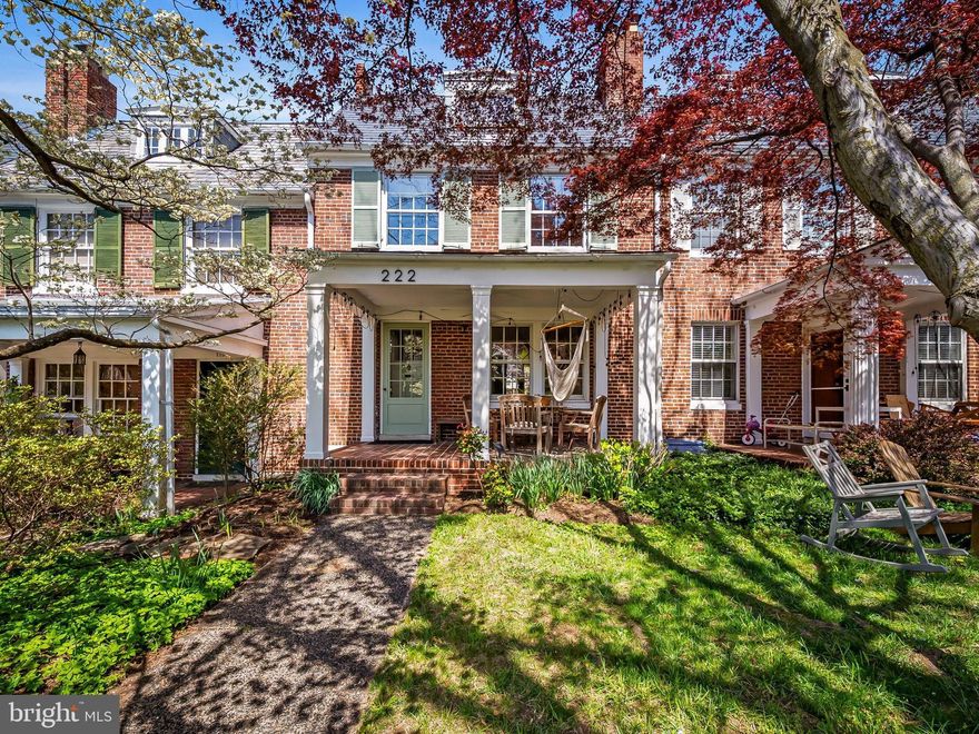 Tucked along one of Oakenshawe’s most charming garden terraces, this timeless Georgian Revival residence is anything but ordinary. Lovingly curated by its creative owners this home unfolds like a well-crafted novel: layered, atmospheric, and impossible to forget.

From the moment you arrive, the classic brick façade and inviting front porch set the tone for what lies within—a home where historic architecture meets intentional design. Sunlight pours through every level, illuminating original hardwood floors, rich textures, and thoughtfully composed spaces that feel both refined and deeply personal.  The traditional floor plan offers a sense of flow, with a gracious living room anchored by a wood-burning fireplace, a formal dining room made for intimate gatherings, and a recently  updated kitchen.

Upstairs, five light-filled bedrooms span multiple levels, offering flexibility for creative pursuits, guest retreat or quiet work-from-home sanctuaries. With a full bath on each upper level, the layout is as practical as it is beautiful.

Step outside and discover your own private oasis. The south-facing front welcomes the day, while the rear garden—complete with patio and magestic cherry blossom tree—offers a serene, almost storybook, escape in the heart of the city.

During their ownership, the sellers undertook a variety of improvements including, but not limited to, upgrading electric and plumbing, replacing the front roof, restoring the original windows, remodeling the kitchen and adding ducted HVAC.

Located in the historic Oakenshawe district, just moments from neighborhood favorites like Waverly Farmers Market, Sherwood Gardens, and the Johns Hopkins Homewood campus, this home blends urban convenience with distinct, almost European ,charm.

For those who appreciate character, creativity, and a home with soul, this is a rare opportunity to own a truly distinctive residence—one that feels curated, collected, and ready for its next chapter.