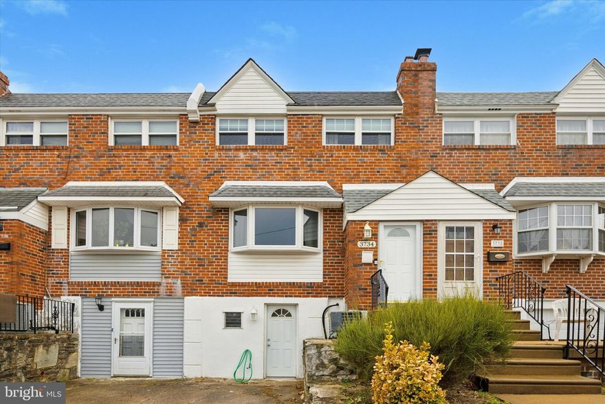 Welcome to this warm and inviting 4 bedroom, 2.5 bathroom home in the desirable Parkwood neighborhood of Philadelphia. The open layout on the main floor creates a spacious and relaxing feel, perfect for both entertaining and everyday living in the large living room area that flows seamlessly into the dining room. The updated kitchen features modern finishes, including sleek cabinetry, updated appliances, and plenty of countertop space. There is also an island with breakfast bar.  Beautiful hardwood floors stretch throughout the first floor, adding character and warmth to the home while the recessed lighting throughout adds a touch of contemporary style and ensures a  welcoming atmosphere. Upstairs, you will  find the great sized main bedroom with updated finished bathroom and ample closet space.  Two more generously sized bedrooms and hall bathroom complete the carpeted second floor. Large finished basement offers even more living space! This will also give you access to the covered patio overlooking the fenced-in yard. There is also a fourth bedroom in the basement which is great for guests or  even a home office. A half bathroom, closet space, and laundry room add the finishing touches to this incredible area.
This home provides both style and functionality, with plenty of room to make it your own. Located just minutes from shopping, dining, public transportation, and major roadways . Don’t miss out on making it yours!