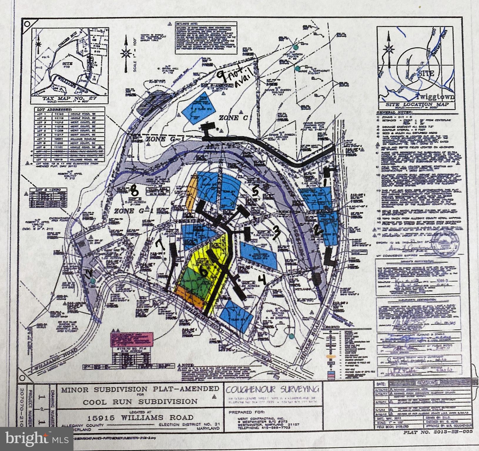 OWN A SMALL PIECE OF PARADISE! Lot #6 with 1.08 acres located in the Cool Run Subdivision and zoned residential. Seller has several lots available in the Cool Run Subdivision and will consider a discount if 2 or more lots are purchased together. Escape to tranquility with this parcel nestled in the peaceful Cool Run Subdivision. On the 1.08 acres, there is plenty of space to build your dream home. Located in a quiet, serene neighborhood close to public hunting land. Whether you are dreaming of building a home in the woods or simply want a peaceful weekend escape, this property offers flexibility and charm in a natural setting. Location is close to in-city amenities with UPMC, Downtown Cumberland, The Great Allegany Passage for Hiking and Biking, Scenic Railroad, Rocky Gap Lodge and Casino, Allegany College of Maryland, and Frostburg State University are all within minutes away. Approximately 1 hour from Deep Creek Lake and 2 1/2 hours from the big cities such as Baltimore, Washington, Pittsburgh, and Richmond. Don’t miss this opportunity to own a beautiful piece of land! Lot #3 Has A Soil Percolation Test From April 28, 2008 On File With The Allegany County Health Department And Is Included In The Documents. Buyer and Buyer Agent Are Responsible For Due Diligence For Both The Well And Septic--Neither Currently Exist. Lot #5 Has A Soil Percolation Test From April 28, 2008 On File With The Allegany County Health Department And Is Included In The Documents. Buyer and Buyer Agent Are Responsible For Due Diligence For Both The Well And Septic--Neither Currently Exist. Lot #6 Has A Soil Percolation Test From April 28, 2008 On File With The Allegany County Health Department And Is Included In The Documents. Buyer and Buyer Agent Are Responsible For Due Diligence For Both The Well And Septic--Neither Currently Exist.