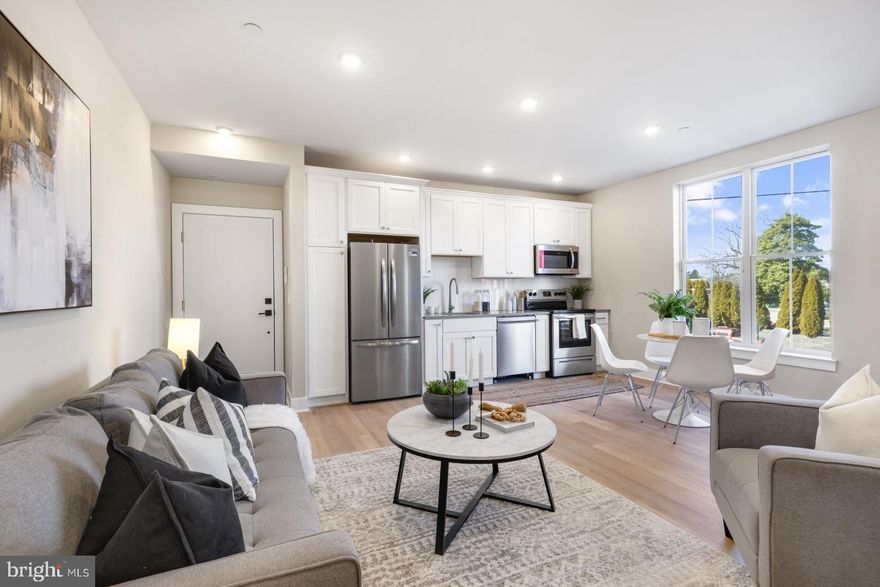 Available NOW | Leasing Special: 1 MONTH FREE on a 13 month lease, applied as a monthly discount. Tenant to pay discounted rent. Gross rent is $1,450/month; net effective rent is $1,338/month.

Embrace modern living at The Ridgemont! This newly constructed building is proud to present OFF-STREET PARKING and secure entry with a video doorbell. Unit #302 is a stunning 1 bedroom, 1 bathroom 3rd floor apartment with ample room for a variety of different furniture arrangements. Each unit was designed to enhance your well-being with modern finishes, abundant sunlight, and beautiful open floor plans. Enjoy ductless mini-split A/C systems for year-round comfort and in-unit laundry for added convenience. Hardwood floors and recessed lighting stretch the full length of each unit. Prepare gourmet meals in the fully-equipped kitchen featuring stainless steel appliances and ample cabinetry. Sizable bedrooms offer a sanctuary with sliding closet doors for your belongings. Luxurious ensuite bathrooms showcase stylish tiling, lighted vanities, and sleek bathtub-shower combos. There's on-site parking for an additional monthly fee, The Ridgemont offers the perfect blend of luxury and convenience. Don't miss out on the opportunity to call this stunning apartment home!

Please note: Photos & video tour are from a similar unit within the building; exact layouts & finishes may vary.

About The Neighborhood:

The lush Roxborough neighborhood offers the perfect blend of urban convenience and suburban tranquility. Right across the street from Wawa & CVS. Well-connected to Center City via the SEPTA regional line. Surrounded by parks and hiking trails including Wissahickon Valley Park, Gorgas Park, and Kelly Park. Check out local hotspots like New Ridge Brewing Co, Planet Fitness, Cafe Roma Bakery, Taylor's Cafe, White Yak, and Roma's Pizza.

Lease Terms:

Generally, first month, last month, and one month security deposit due at, or prior to, lease signing. Other terms may be required by Landlord. $55 application fee per applicant. Pets are conditional on owner's approval and may require an additional fee and/or monthly pet rent, if accepted. (Generally, $500/dog and $250/cat, and/or monthly pet rent). Tenants responsible for: electricity, cable/internet, and a $35/month flat water fee. Parking is available for an additional $375/month. Landlord Requirements: Applicants to make 3x the monthly rent in verifiable net income, credit history to be considered (ie no active collections), no evictions within the past 4 years, and must have verifiable rental history with on-time rental payments. Exceptions to this criteria may exist under the law and will be considered No history of violent or dangerous crimes, or those of crimen falsi, which resulted in a conviction.