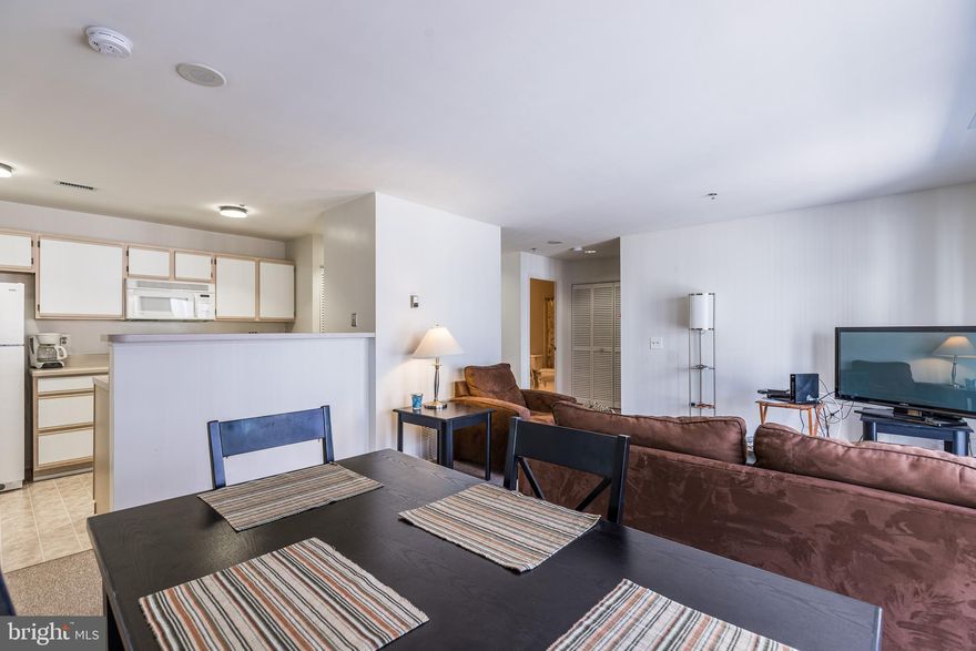 MOVE RIGHT IN!  Well maintained condo in one of Canton's  premier buildings.   Open living + dining area   Private balcony overlooking the expansive courtyard.  Two spacious bedrooms with WALK IN CLOSETS!  Full size washer+dryer in unit.   DEEDED GARAGE PARKING SPOT!  Building amenities include 24 hour security desk and a building gym and is located steps from Canton waterfront and Canton Square! RESORT STYLE LIVING IN THE CITY!