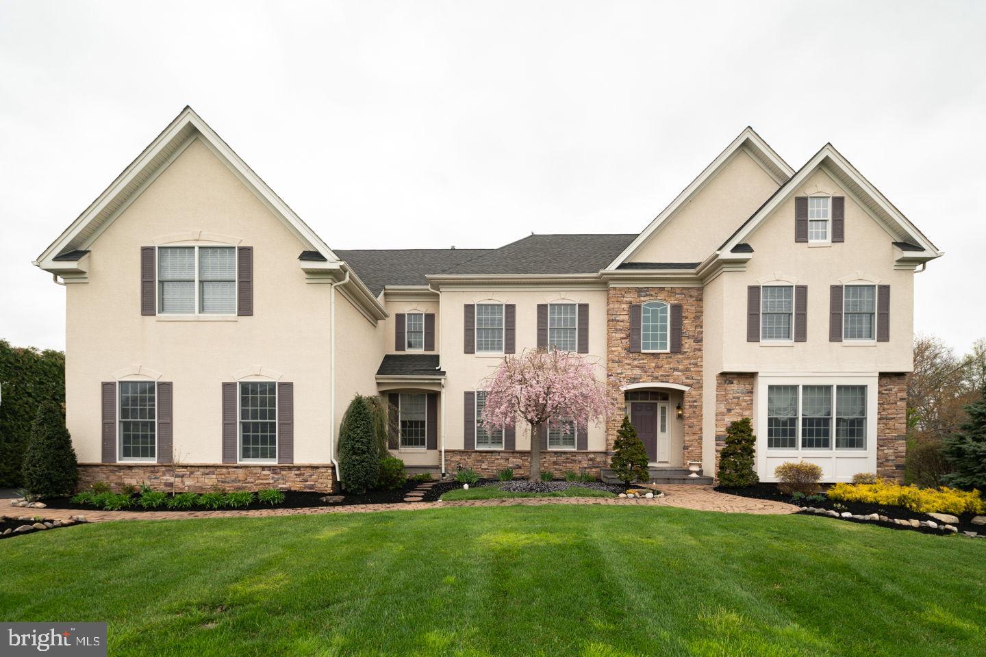 This one-of-a-kind Estate home is a must-see! Welcome to 6 Hillview Dr, a remarkable 4 bedroom, 4 full, 2 half bath home on a premium cul-de-sac lot in the highly sought after Foxhall Estates. Enter in through the main front door where you are greeted by a grand foyer. You will immediately notice the exquisite crown molding and unique details along with wainscoting throughout. The foyer is flanked on either side by a formal living and dining area elegantly decorated and featuring hardwood floors in pristine condition. Past the formal living room is your den/office space complete with French doors and large windows flooding the room with natural light. Your Eat-in chef's kitchen boasts custom cabinetry, granite countertops, stainless steel appliances, and an island perfect for entertaining. The sunlit family room features soaring ceilings and a massive fireplace with an ornate stone facade. There are 2 convenient powder rooms on this level. The walk-out basement is completely finished with vinyl plank flooring and an oversized bar area (built-in microwave, mini-fridge, dishwasher, and sink) making it the perfect area for hosting any type of family gatherings. With all the added finished space, it also allows for a full fitness area, entertainment area, and a full bath! Continue your tour up to the second floor which hosts 4 bedrooms and 3 newly renovated contemporary bathrooms. The luxurious main bedroom suite highlights the spacious retreat for the new homeowner. This room is outfitted with two walk-in closets, a separate sitting room, and a full bathroom with dual vanity, frameless glass standing shower, and modern finishes. The additional generous oversized bedrooms provide ample closet space and plenty of natural sunlight. This floor also conveniently hosts your laundry room and a spacious loft can be used as an office, art space, or music room. Wrapping up your tour in the fenced backyard, you will notice the breathtaking scenic views from your bi-level Trex deck patio. Relax in the 20 x 40 salt-system heated pool with a separate spa! Other additional highlights of this home are the 3 car garage parking with automatic doors, walk-out basement, & surround sound in the media room. Do not miss your chance to view this meticulously maintained home and make it yours! Copy and paste the link to tour the home! http://bit.ly/6hillview
