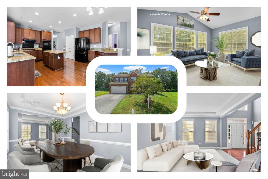 Welcome to 8301 Cedarview Ct, a stately brick-front colonial nestled on a quiet cul-de-sac in Clinton’s sought-after Cedar Chase community. Step into the light-filled two-story foyer with gleaming hardwood floors and soaring atrium windows, setting the tone for the home's inviting and functional layout. The main level offers formal living and dining rooms adorned with elegant crown molding and chair rail, a dedicated office, and a cozy family room featuring a gas fireplace—perfectly positioned next to the gourmet eat-in kitchen with granite countertops. A sun-drenched tile-floored sunroom with vaulted ceilings flows seamlessly to the rear deck, ideal for indoor-outdoor entertaining. Upstairs, the spacious primary suite includes a private sitting area, walk-in closet, and luxurious bath with soaking tub, dual vanity, and walk-in shower. Three additional bedrooms, another full bath with double vanity, and convenient laundry complete the upper level. The finished lower level extends the living space with a media room, rec room, bonus room, full bath, and ample storage. A two-car front-entry garage offers inside access for added ease and security. Outside, enjoy a large, partially fenced yard and the peace of a cul-de-sac enhanced by streetlights. Located minutes from Andrews AFB, MedStar Southern Maryland Hospital, and commuter routes including Route 5 and the Capital Beltway. Nearby shopping, dining, and parks—including Cosca Regional Park and the Surratt House Museum—offer convenience and recreation in every direction.
Mortgage savings may be available for buyers of this listing.