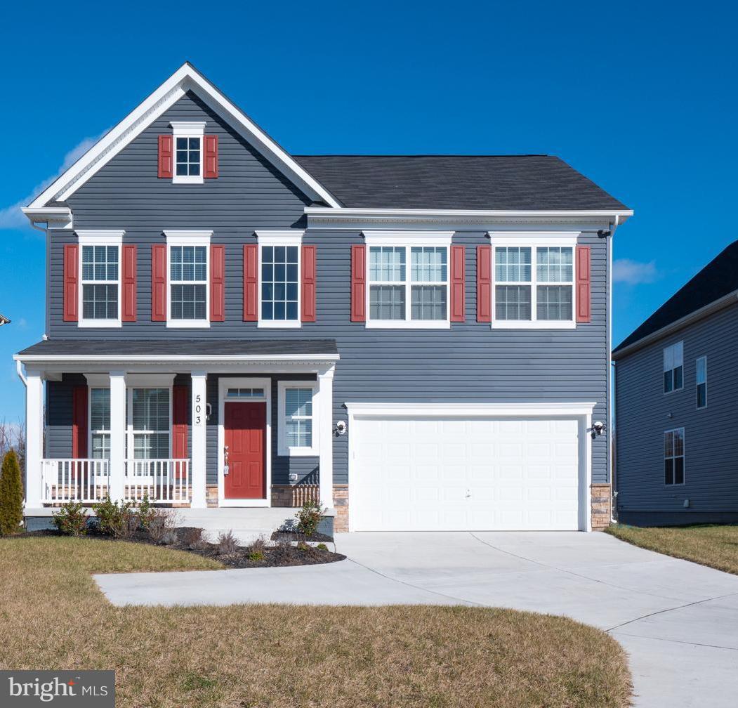 This home is only one year old and is a close to new as you can get. Great upgraded kitchen, upgraded recessed lighting throughout, fully finished family room in lower level with rough in for a bath and bedroom with full egress, gas fireplace and cook-top, and a huge master bedroom with two walk in closets and large master bath. Pumpkin lane is a court off the main road and backs to open space making it one of the more private homes in the neighborhood.
