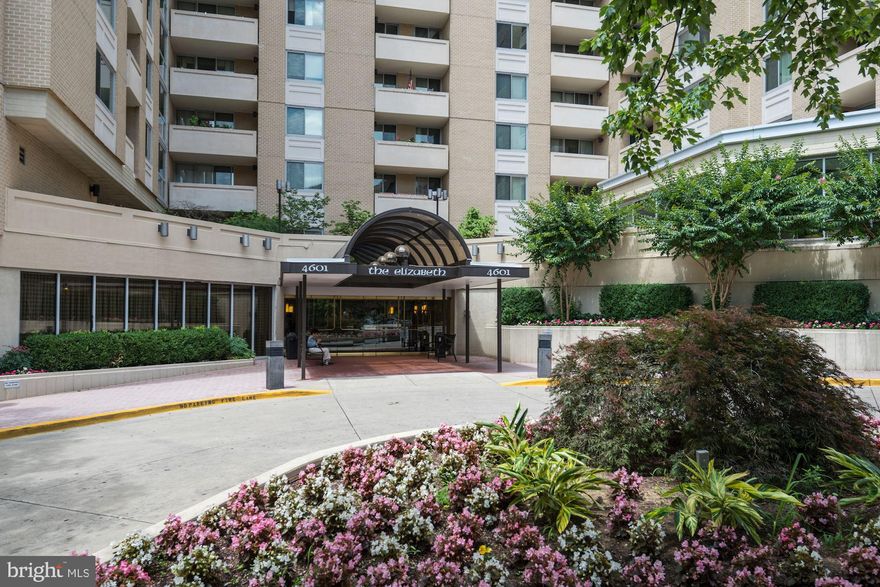 Nestled within the The Elizabeth condominium, this exquisite one-bedroom PLUS DEN, one-and-a-half-bathroom residence offers a harmonious blend of luxury and comfort. Spanning nearly 1000 square feet, this meticulously maintained and renovated unit features a sought after layout with the rarely available den and adjacent half bath--perfect for a home office or separate guest space. Stunning wood floors wrap the home in warmth and charm. The spacious living area is perfect for both relaxation and entertaining, featuring large windows that allow natural light to cascade throughout the home. The thoughtfully designed layout ensures a seamless flow between the living, dining, den and kitchen areas, creating an ideal setting for gatherings with friends or quiet evenings at home. The gourmet kitchen is a culinary enthusiast's dream, equipped with modern appliances and ample counter space, making meal preparation a delight. The adjoining dining area with pass thru provides a cozy spot for intimate dinners, while the open concept allows for effortless interaction with guests. Retreat to the serene master suite, a tranquil haven designed for restful nights. The updated en-suite bathroom features elegant finishes. With in-unit washer and dryer, convenience is at your fingertips, allowing for easy laundry days without the hassle of shared facilities. The Elizabeth is PET FRIENDLY and offers an array of exclusive amenities that elevate your lifestyle. Enjoy the luxury of a 24 hour front desk, ensuring your every need is met with a personal touch. Stay active in the state-of-the-art exercise room, or unwind in the indoor pool, perfect for year-round relaxation. The community also features stunning common area, ideal for hosting events or small gatherings. With an assigned underground parking space, your vehicle is secure and easily accessible. The association fee covers essential services, including air conditioning, electricity, heat, and maintenance of common areas, allowing you to enjoy a carefree lifestyle. Experience the perfect blend of luxury and convenience in this exceptional residence at The Elizabeth. Here, every detail has been thoughtfully curated to provide a sense of home, comfort, and an elevated living experience. Don't miss the opportunity to make this stunning property your own and embrace a lifestyle of elegance and ease.