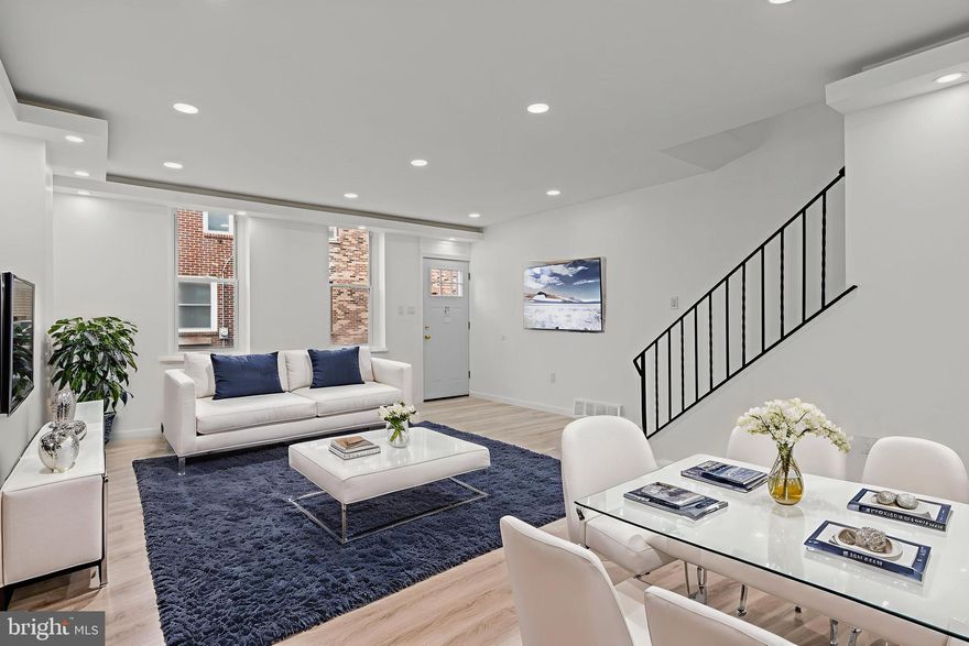 Fully renovated and move-in ready, this spacious 3-bedroom, 1.5-bath home is located on a quiet one-way street in the heart of Olde Kensington. With over 1,300 square feet of living space and an 18-foot width—well above average for the area—this home offers an open layout, central air, a brand-new roof, and updated systems throughout. The main level includes a bright living area, dining space, and a modern kitchen, along with a convenient half bath. Upstairs features three well-sized bedrooms and a full bathroom. Just steps from Norris Square Park and blocks from the Berks El stop, you're also close to popular local spots like LMNO, Front Street Café, and more. The adjacent lot is also available for purchase, offering rare potential for a private yard or off-street parking for up to three cars.