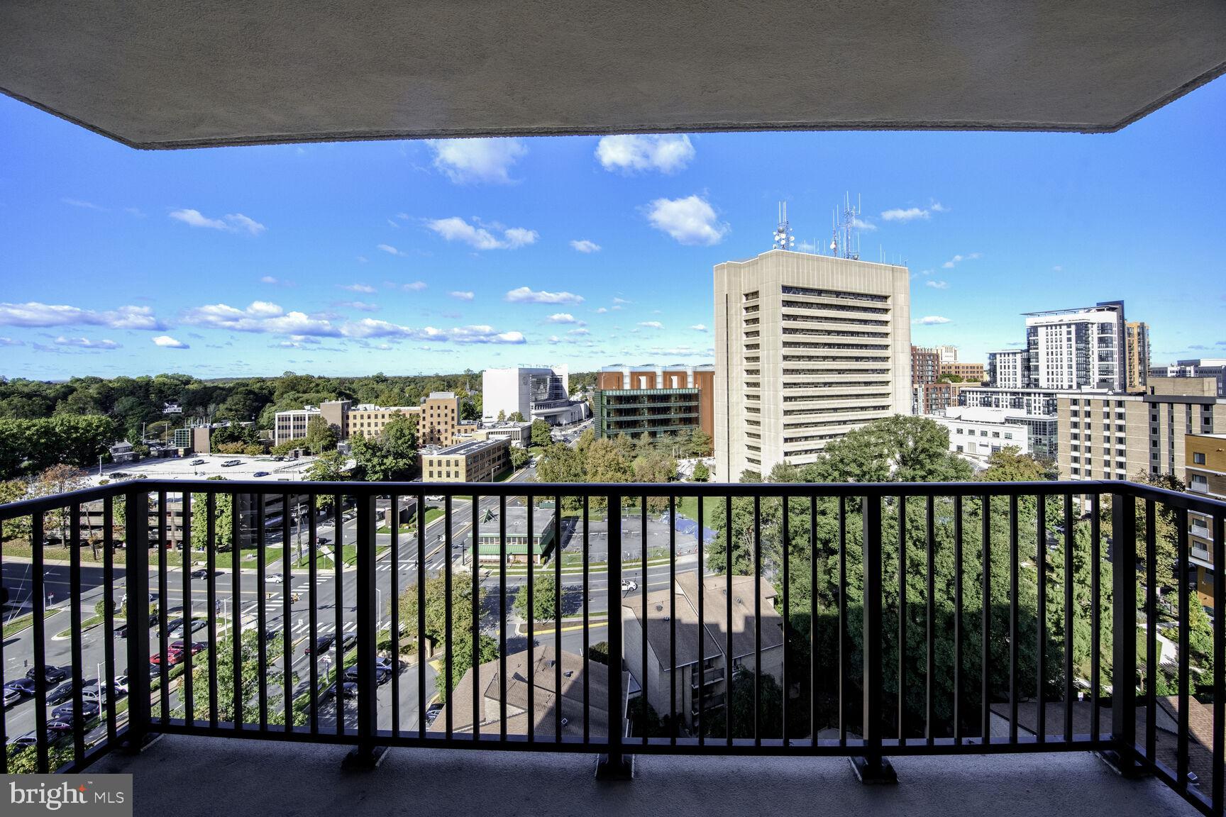 Open floor plan! 1 bedroom/1 bathroom on the 14th floor! Top level of the Adams House. Very clean maintained apartment.  Great sunset views! Only one block from Metro, Rockville Town Center, shops, restaurants, movie theater, Marc, & more. All utilities are included in monthly rent. 1 parking space- 24 hr front desk, security, garage pkg,, laundry on same level, gym, pool, etc. Building security deposit (refundable) + $250 recreation fee (non refundable) due to building with signed lease.
