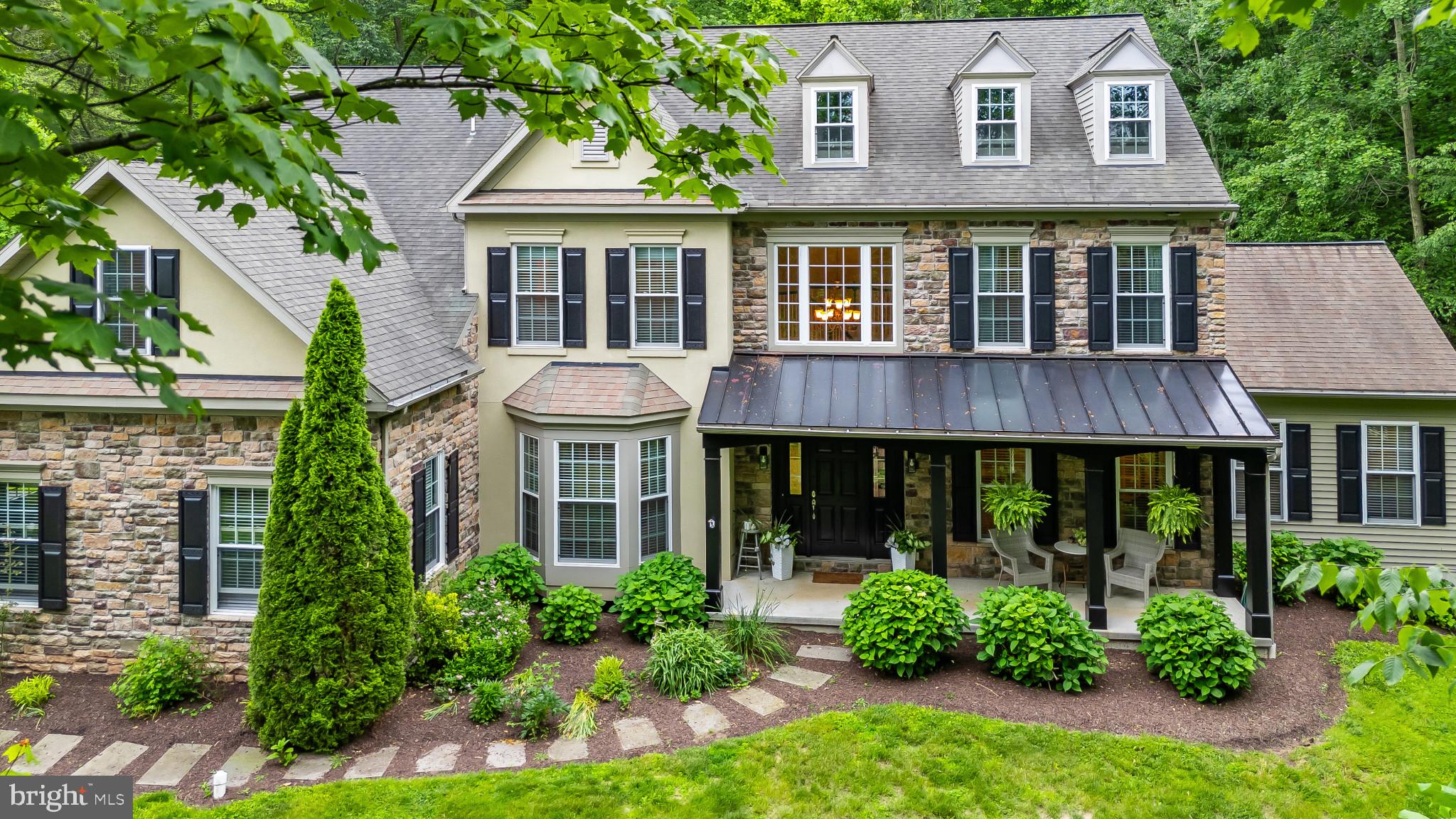 Welcome to 41 Hillview Road, one of the largest homes in the Chester County section of Pennwood Farms South. Secluded on 2.43 wooded acres, this spectacular Home features 7 Bedrooms and 6 Full Bathrooms on 3 levels, perfect for multi-generational living, au pair quarters, college age retreat, guests and/or home office accommodations. The Main Level features an impressive Two Story Entrance; Formal Parlor; Formal Dining Room; Fireside Family Room; massive Chef's Kitchen with double ovens, soapstone Island, Breakfast Room and Rear Staircase to the Second Level; Sunroom with sliders to the Patio; Study with wet bar area adjacent to the multi-windowed Grand Room with Full Bath that could serve as an Office or First Floor Bedroom Suite; Laundry; and access to the oversized 3 Car Garage. The Second Level features a huge Owner's Suite complete with an updated Spa-like private Bath with free standing Soaking Tub, walk-in closet and a separate attached Sitting/Workout/Nursery Room; Princess Suite with Private Bath; Prince Suite with walk-in closet and Private Bath; and Two additional generously sized Bedrooms served by the Hall Bath. The walk-up Lower Level is partially finished with Two Bedrooms with egress windows; a Full Bath; Family Room with gas Fireplace; Unfinished space perfect for Workout/Gaming/Music Rooms; Storage space and Utilities including recently updated dual-zoned HVAC system. Outside features the Crushed Stone Patio with elegant Shade Sails; huge private Hot Tub with integrated Swim Spa; Outdoor Shower; and large multi-car Parking Area leading to the oversized Three Car Garage. Lower Chester County Taxes; close to Route 23, the PA Turnpike and to the Historic Villages and Towns of Chester, Berks and Lancaster Counties; with easy access to all of the historic sites, shopping, entertainment, restaurants, recreation, sports venues, educational and medical facilities, and transportation hubs of the Reading, King of Prussia, Harrisburg, Lancaster and Philadelphia metropolitan areas; and even an easy drive to the Pocono mountains or New Jersey and/or Delaware shore points.