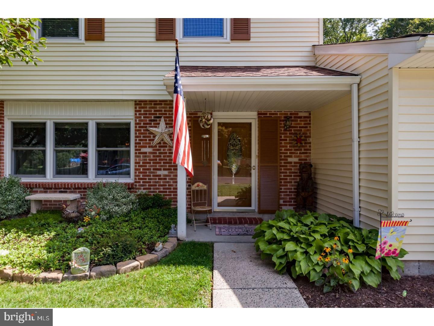 Feel the WARMTH, BRIGHTNESS, and LIFE in this HOME! A lovely 3 Bedroom, two and 1/2 bath colonial situated on a 1/2 acre lot backing up to township owned wooded open space. Spectacular and newly renovated kitchen - tile back splash/porcelain sink/custom faucets. Exquisite crown molding and chair rail provides you that extra special elegance. Stunning cream oak hard wood in kitchen and hallways. Spacious Rec Room with wood burning stove and sliding glass doors that lead to a large - secluded brick patio. Over sized garage with pull down attic for extra storage; also, pull down attic access on 2nd floor. Interior has been newly painted and all windows have been replaced. Located in wonderful Hatfield Township with an abundance of open space and the popular community pool!  The home has been meticulously, tastefully updated and maintained by the current owner.  This very special property is convenient to major roads and shopping. Terrific Large Level LOT for your gatherings with friends and loved ones.