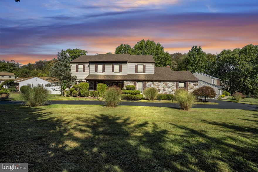 Every now and then, a home comes along that simply feels right from the moment you arrive. Nestled in Upper Moreland Schools, this beautifully appointed 5 bedroom, 2.5 bath residence sits on a beautifully landscaped corner lot and offers the perfect balance of elegance, warmth, and privacy.

A circular governor’s driveway welcomes you with two entrances, leading to a property surrounded by mature trees that provide both shade and seclusion. The covered front porch is a peaceful retreat where the current owners enjoy their morning coffee or unwind after a long day.

Inside, a large and inviting foyer sets the tone for what lies beyond. The main level features new flooring, fresh paint, and carefully chosen lighting that complements each space. The updated kitchen includes granite countertops, stainless steel appliances, and an eat-in area that opens to the family room. The sunken family room features marble flooring, a gorgeous fireplace, and direct access to the multi-level deck, creating an easy flow for gatherings and everyday living.

The first floor also offers a flexible bedroom currently used as an office, a formal dining room with crown molding and chair rail, and a sitting room perfect for conversation or quiet moments.

Upstairs, the primary suite feels like a private sanctuary with a spacious walk-in closet, dressing area, and a beautifully updated bathroom featuring marble tile, soaking tub, walk-in shower, and a bidet. Three additional bedrooms share a well-appointed full bath.

The lower level offers endless possibilities with a finished recreation area ideal for a theater or game room, a bonus room suitable for a guest space, and plenty of storage.

Step outside to experience a backyard designed for living and entertaining. The extra-large, professionally designed multi-level deck includes a trellis and generous areas for dining or lounging. Underneath the deck is ample storage, while the expansive side yard provides enough space to host any size event and has even served as a wedding venue.

Every detail of this home has been thoughtfully curated for those who appreciate refined living and timeless design. With easy access to nearby shopping, dining, and commuter routes, 4280 Frontier Road offers both luxury and convenience in one of Huntingdon Valley's  most desirable areas.

Experience the comfort, craftsmanship, and character this home offers. Schedule your private tour today and see why this property is truly one of a kind.